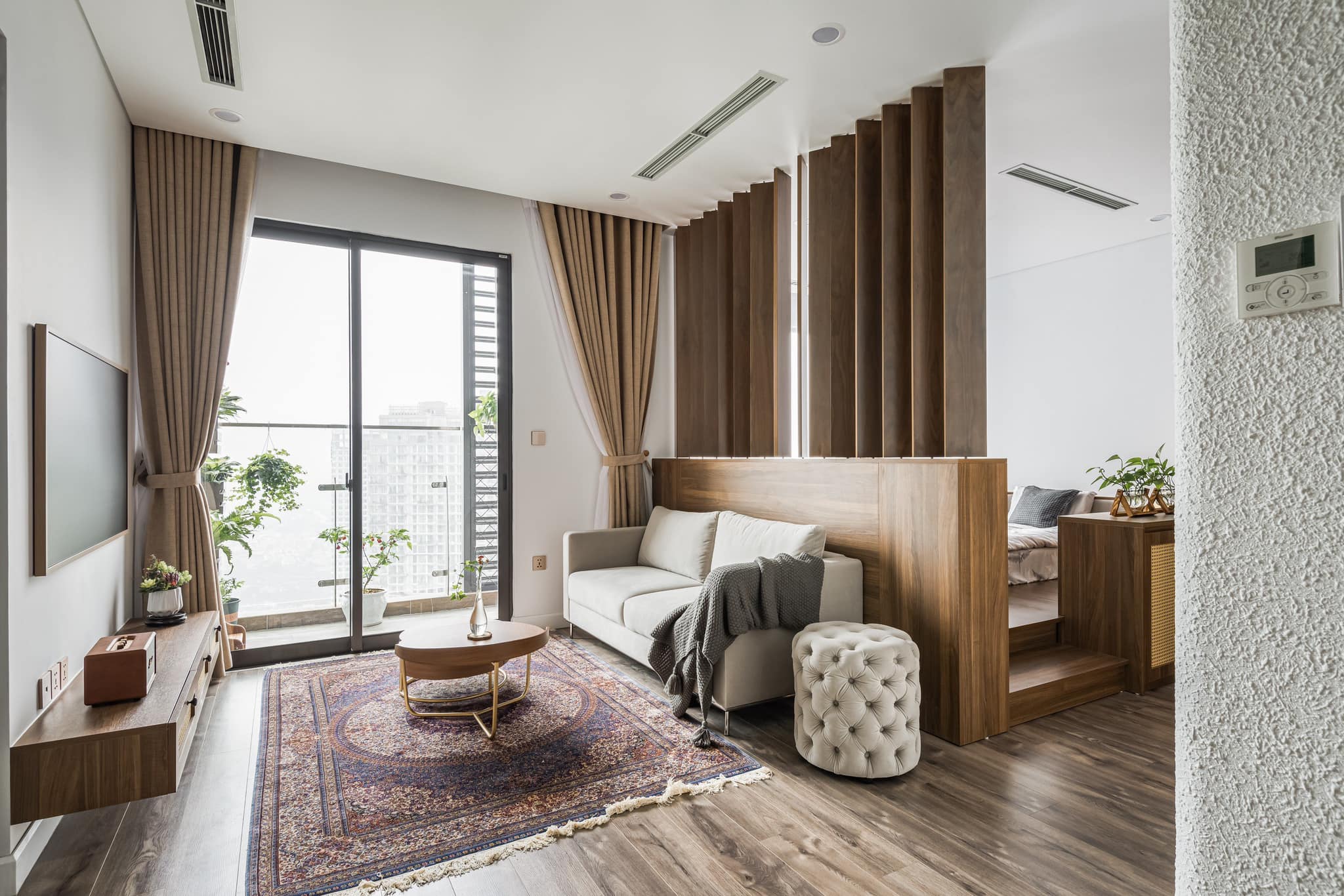 Thi công nội thất biệt thự Đà Nẵng Full gỗ óc chó sang trọng