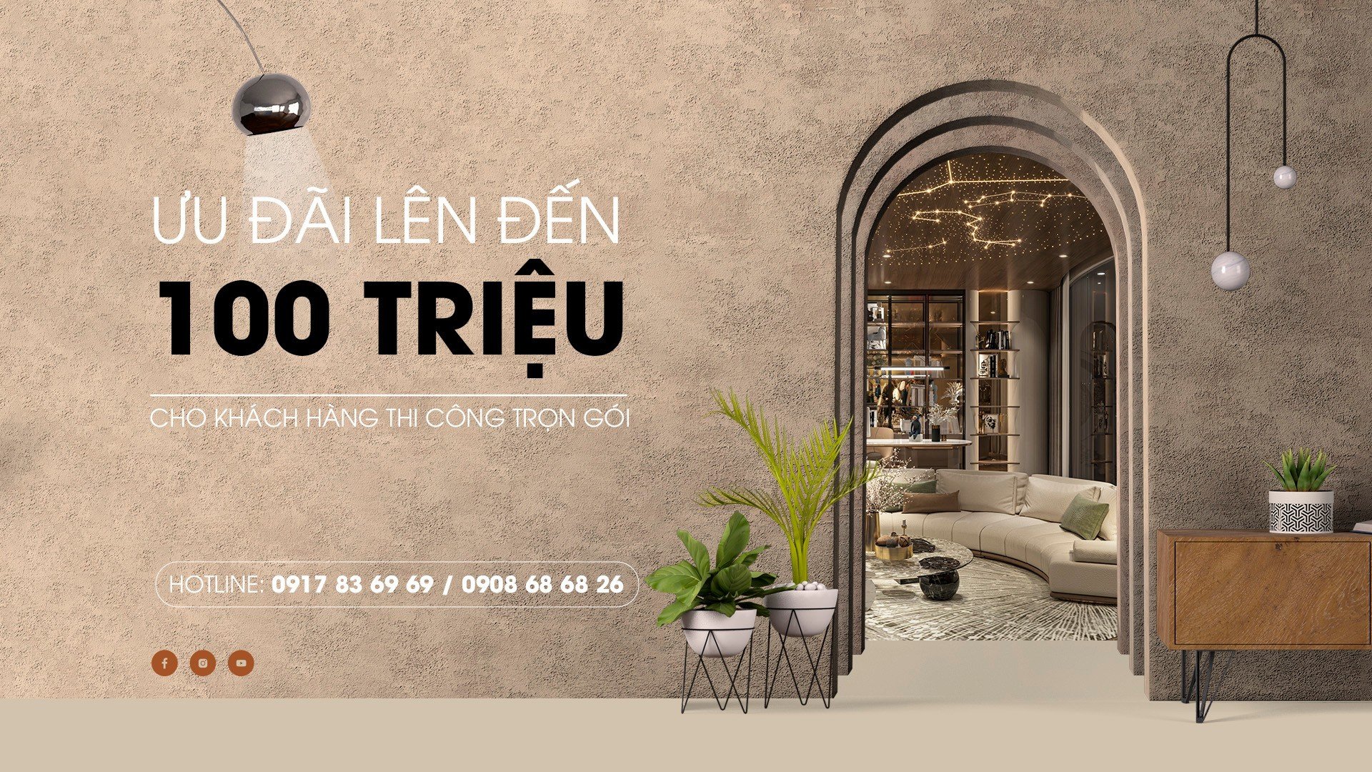 Ưu đãi đặc biệt dành cho khách hàng thiết kế thi công nội thất trọn gói