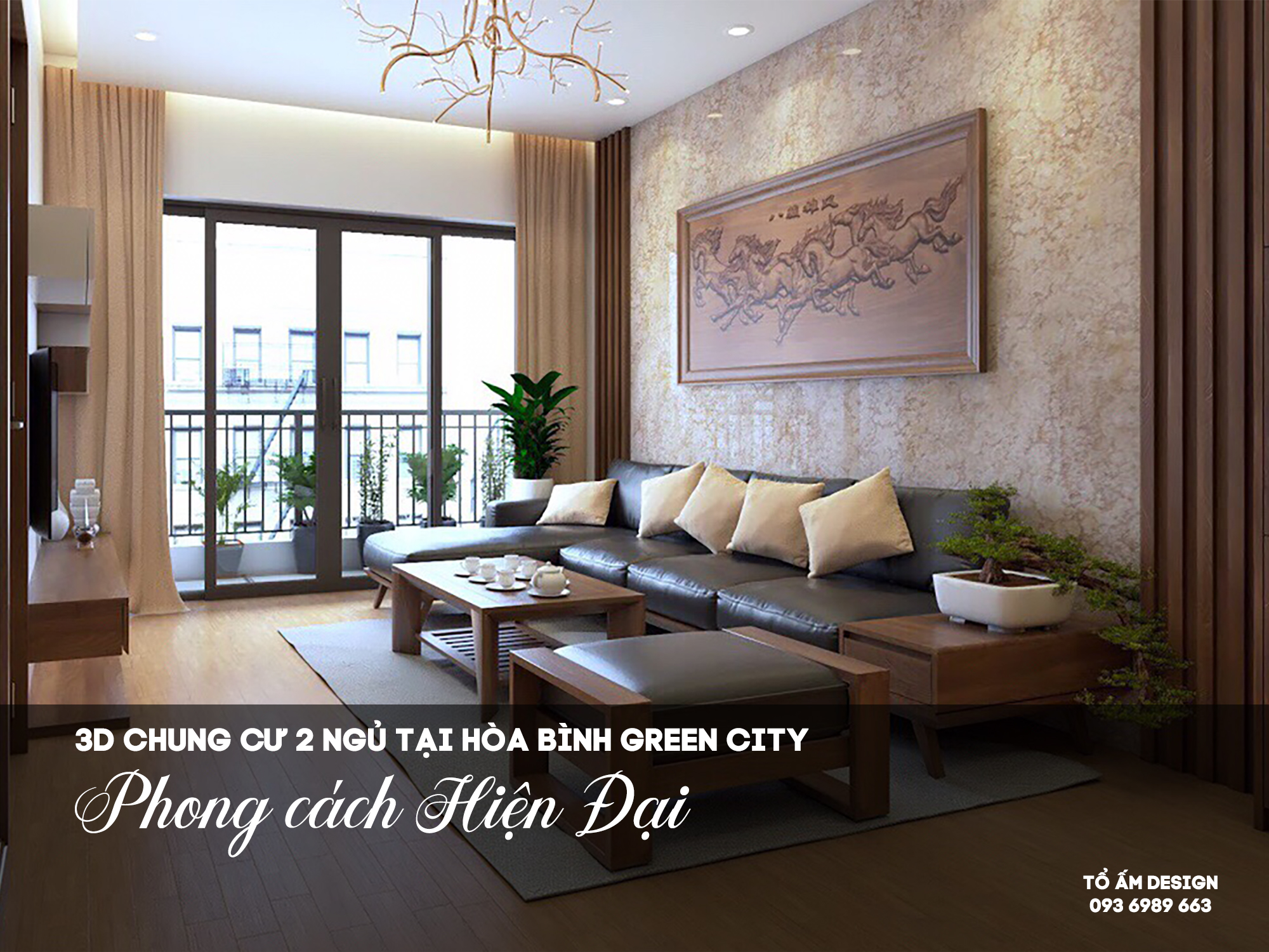 Thiết Kế 3D Chung Cư 2 Ngủ | Tổ Ấm Hiện Đại Giữa Lòng Hà Nội