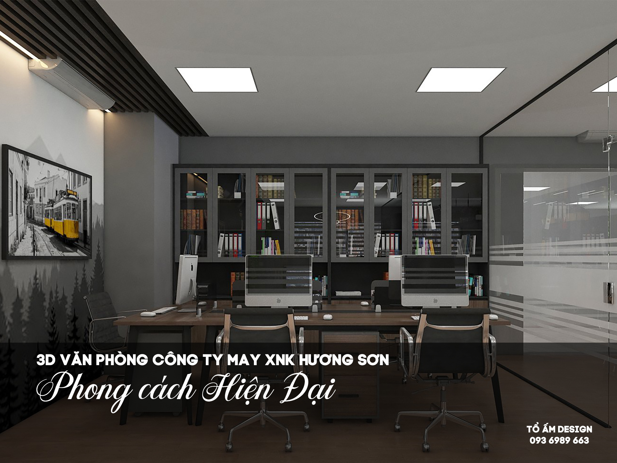 Thiết kế 3D văn phòng công ty may XNK Hương Sơn | Khi không gian làm việc chạm tới cảm xúc & hiệu suất