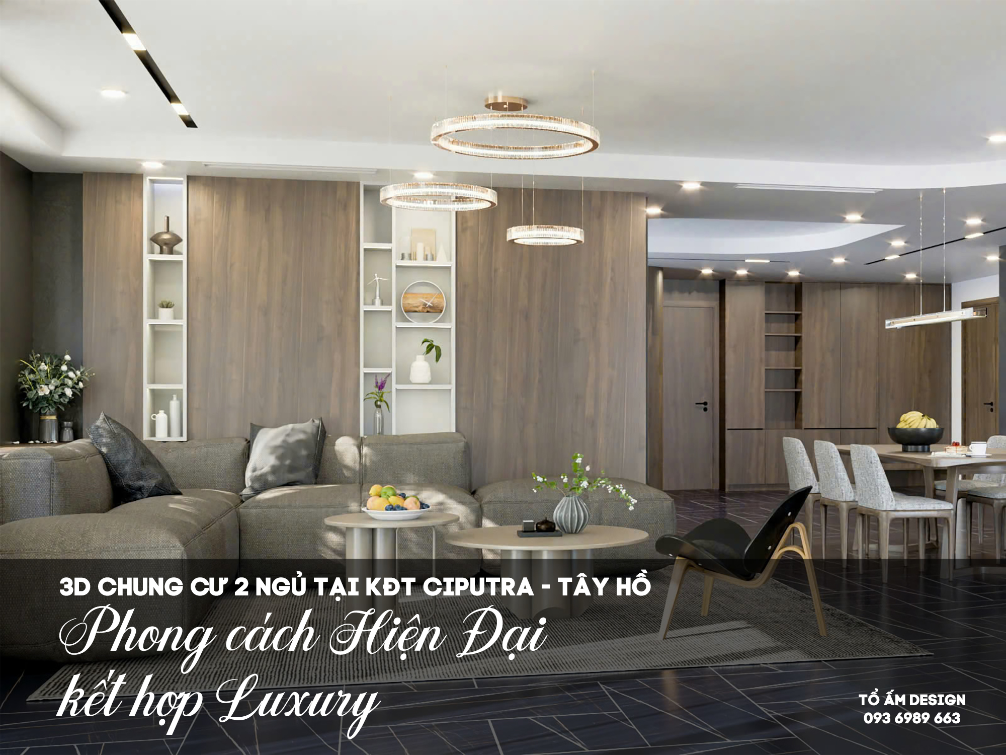 Thiết Kế 3D Chung Cư 2 Ngủ Ciputra | Bản Giao Hưởng Của Sự Sang Trọng Và Cảm Xúc