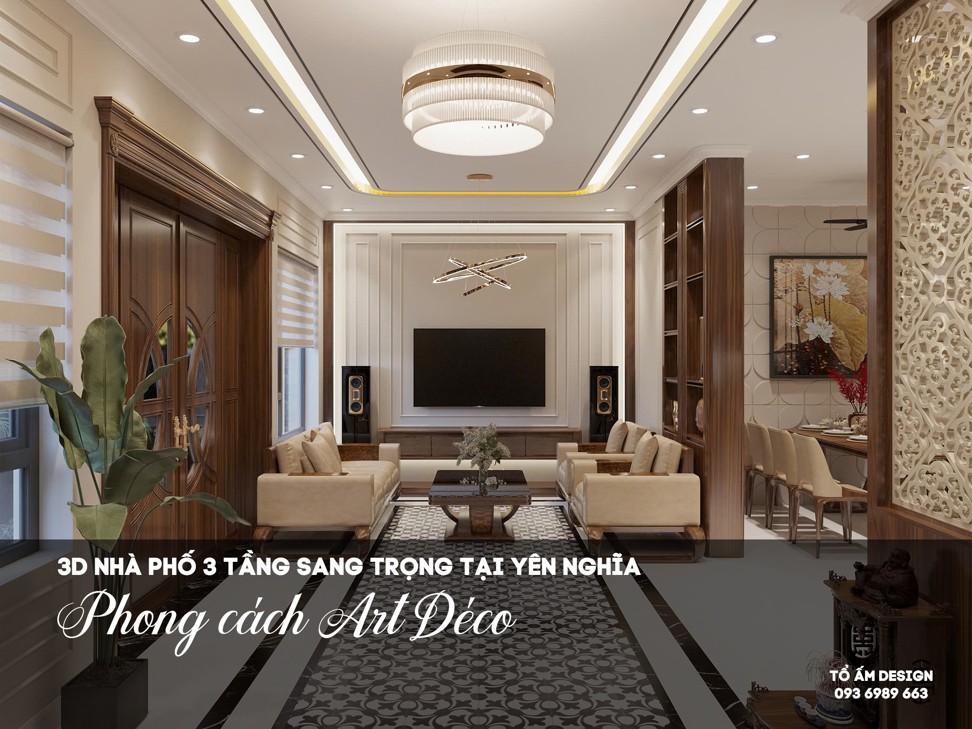 Thiết Kế 3D Nhà Phố Art Décor Yên Nghĩa | Khi Nghệ Thuật Chạm Đến Cảm Xúc Sống