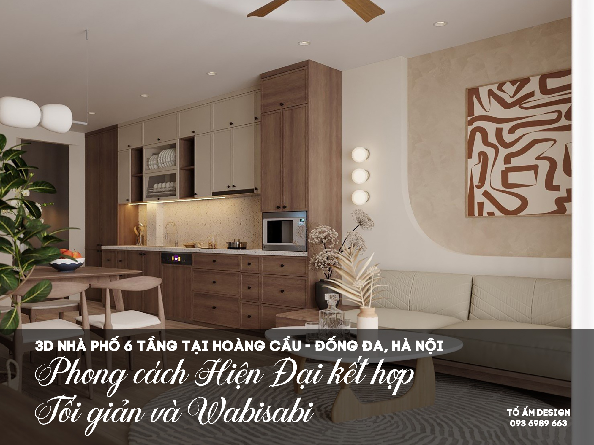 Thiết kế 3D nhà phố 6 tầng Hoàng Cầu | Hành trình kiến tạo tổ ấm chữa lành giữa phố thị