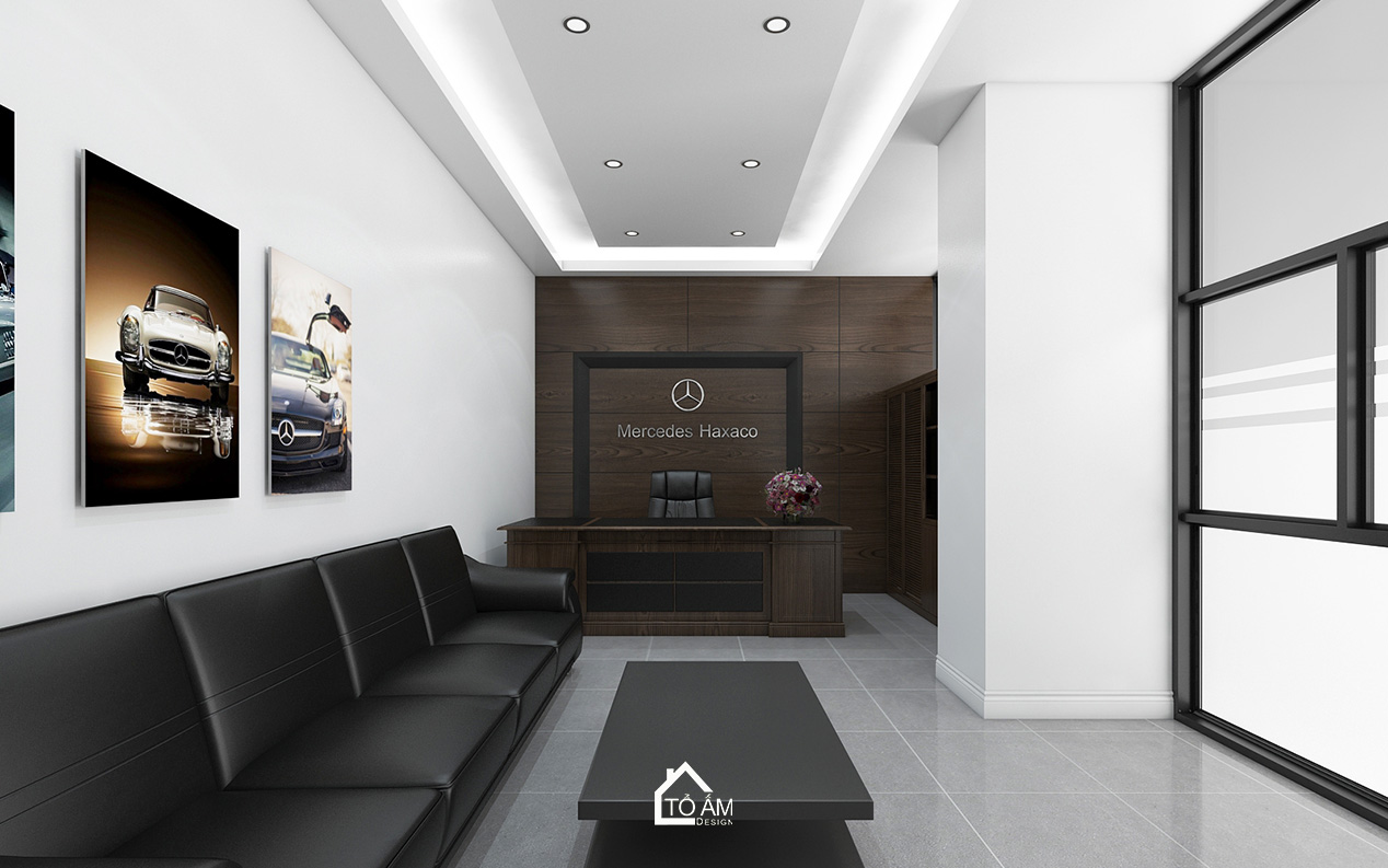 Thiết kế 3D văn phòng Showroom Mercedes – Haxaco - Tổ Ấm Design - Kiến tạo không gian - Chữa lành cảm xúc