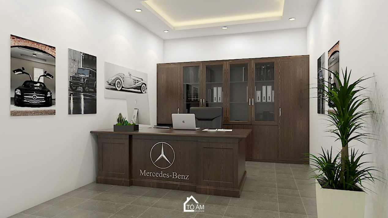 Thiết kế 3D văn phòng Showroom Mercedes – Haxaco - Tổ Ấm Design - Kiến tạo không gian - Chữa lành cảm xúc