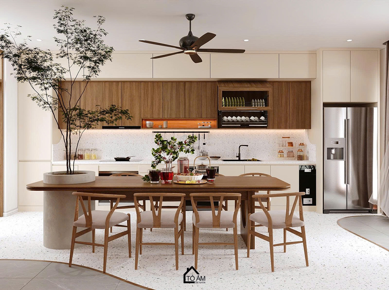 Nội thất thiên nhiên và sự kết nối với không gian yên tĩnh