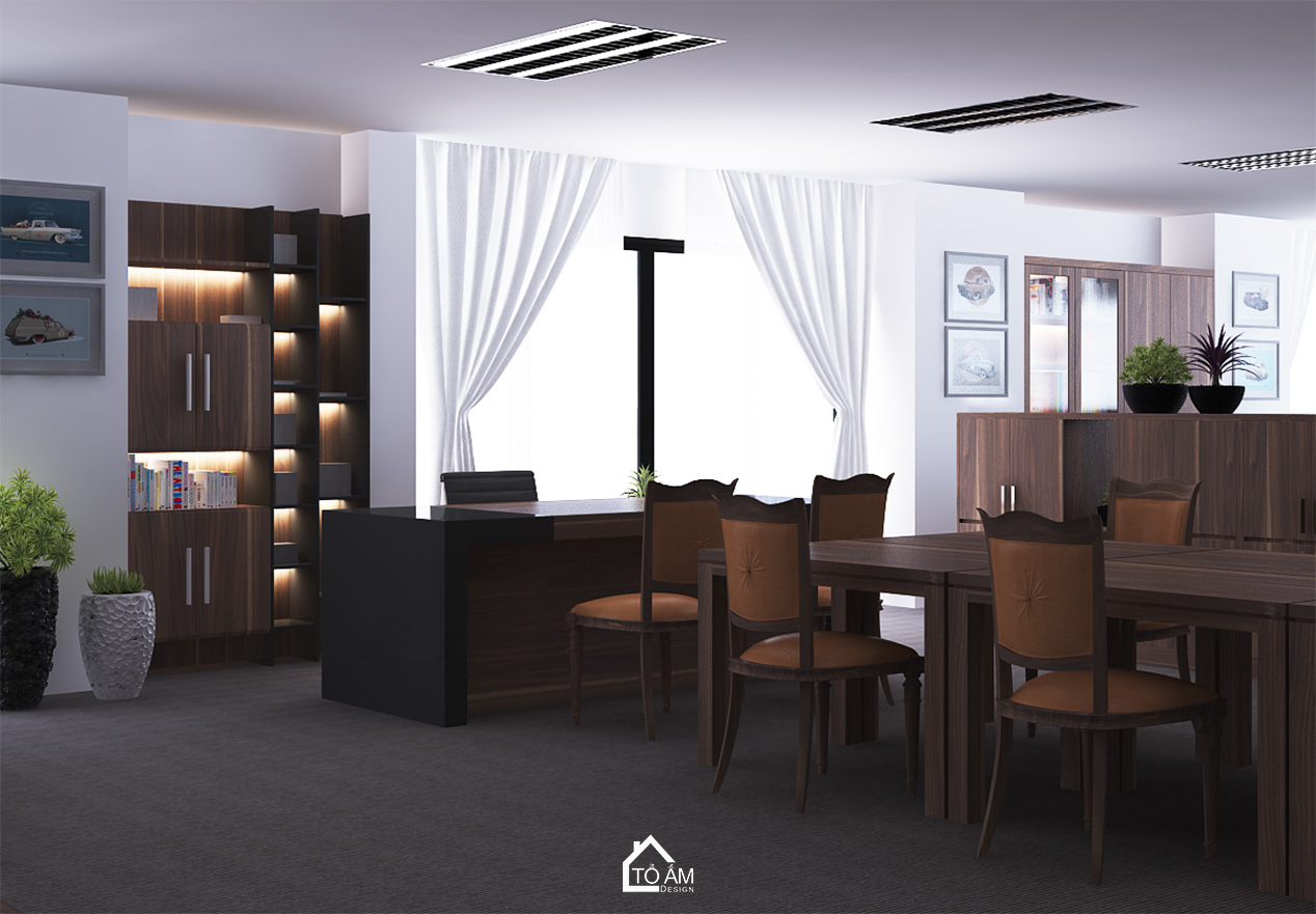 Thiết kế 3D văn phòng Showroom Mercedes – Haxaco - Tổ Ấm Design - Kiến tạo không gian - Chữa lành cảm xúc