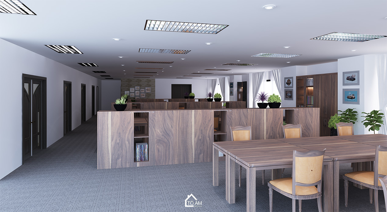 Thiết kế 3D văn phòng Showroom Mercedes – Haxaco - Tổ Ấm Design - Kiến tạo không gian - Chữa lành cảm xúc