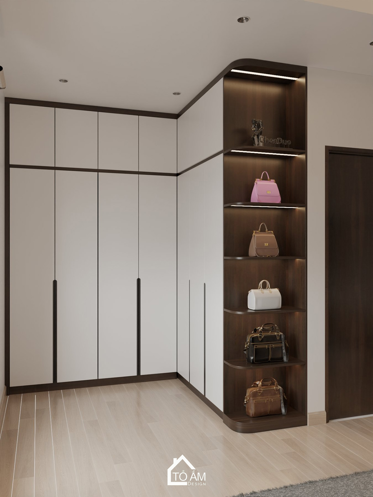 Phòng ngủ master nhà phố 2 tầng hiện đại Hải Phòng – Tổ Ấm Design