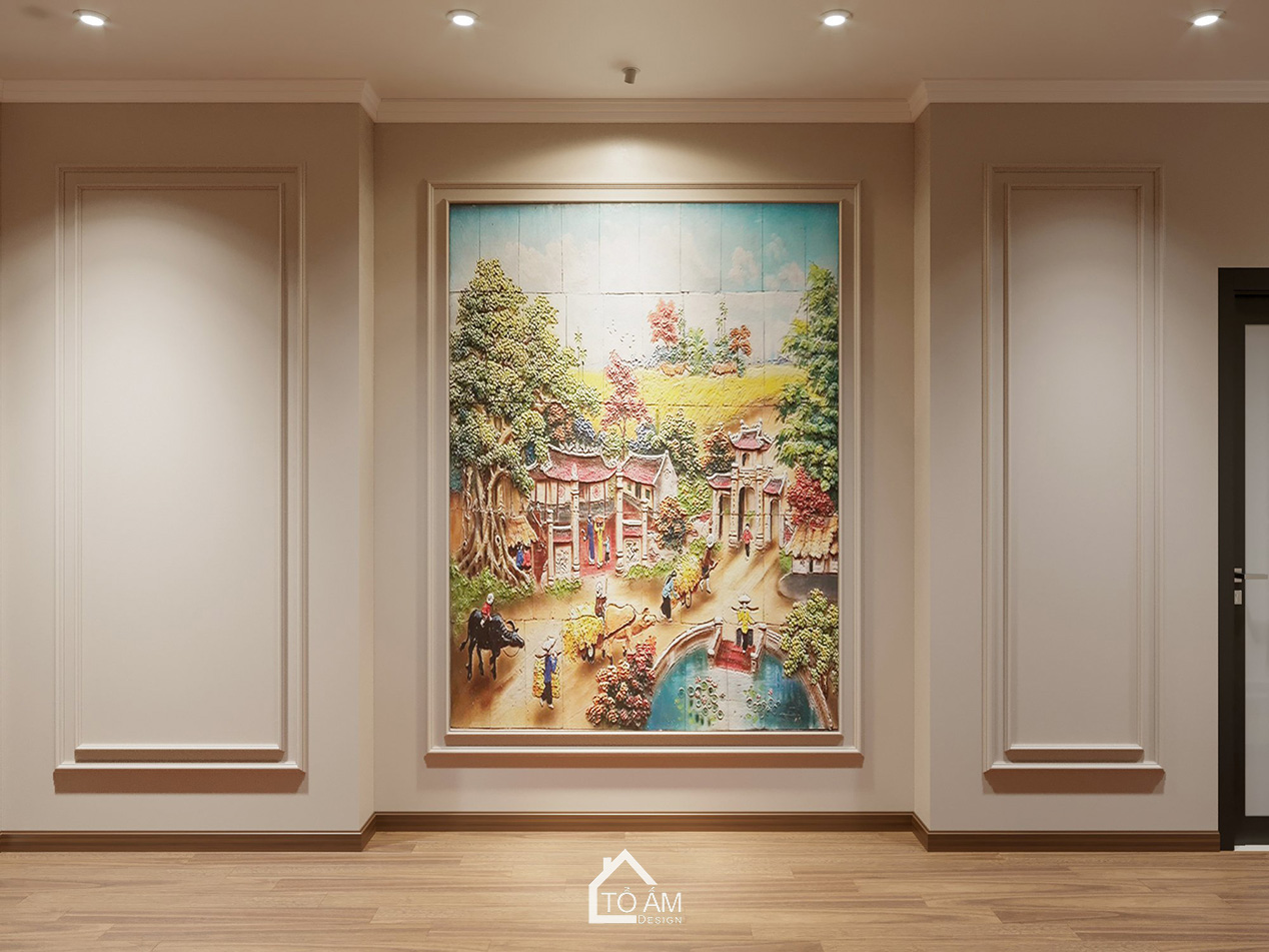 Sảnh tầng phong cách Art Décor nhà phố Yên Nghĩa - Tổ Ấm Design