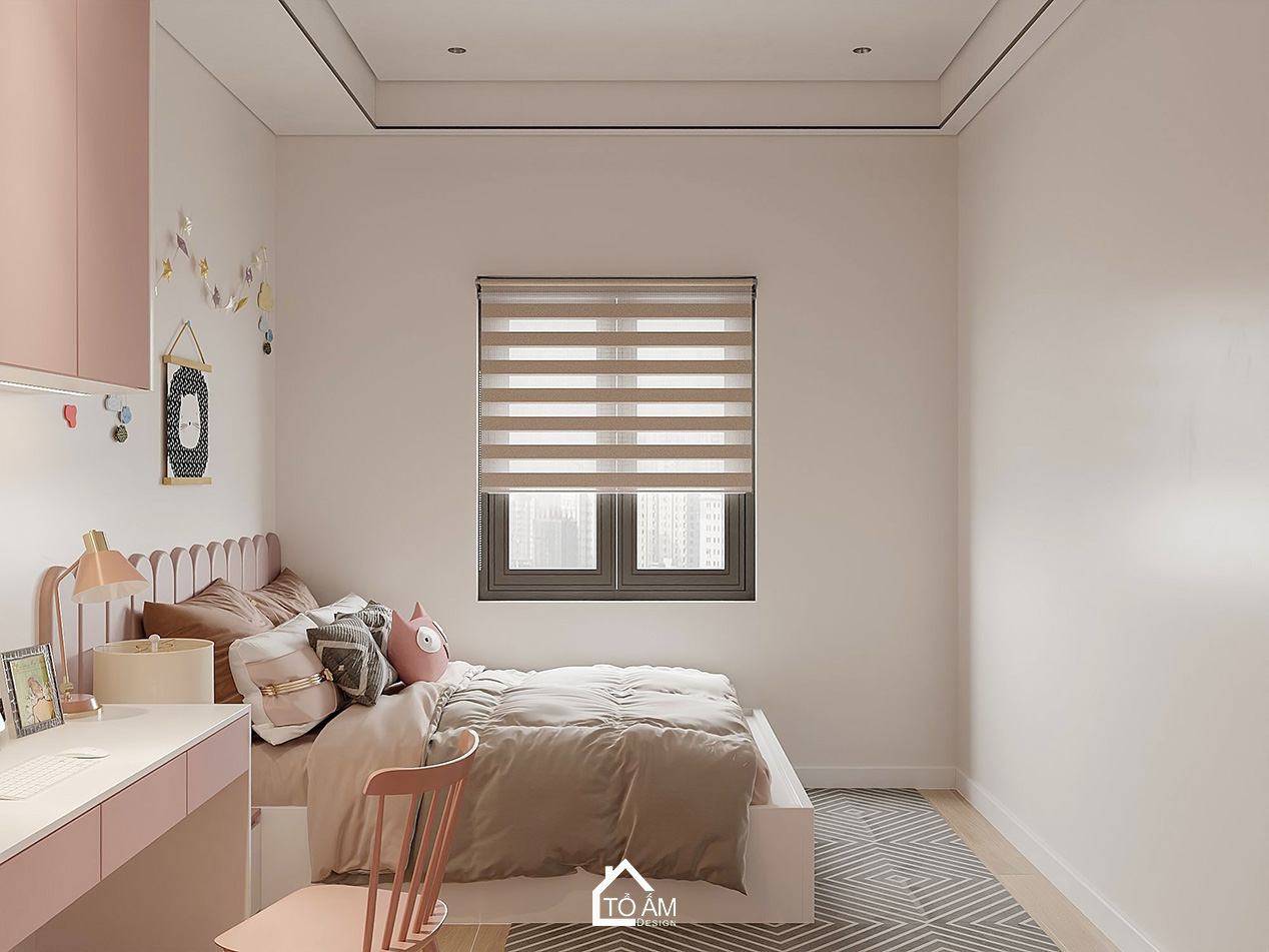 Phòng ngủ bé gái nhà phố 2 tầng hiện đại Hải Phòng – Tổ Ấm Design