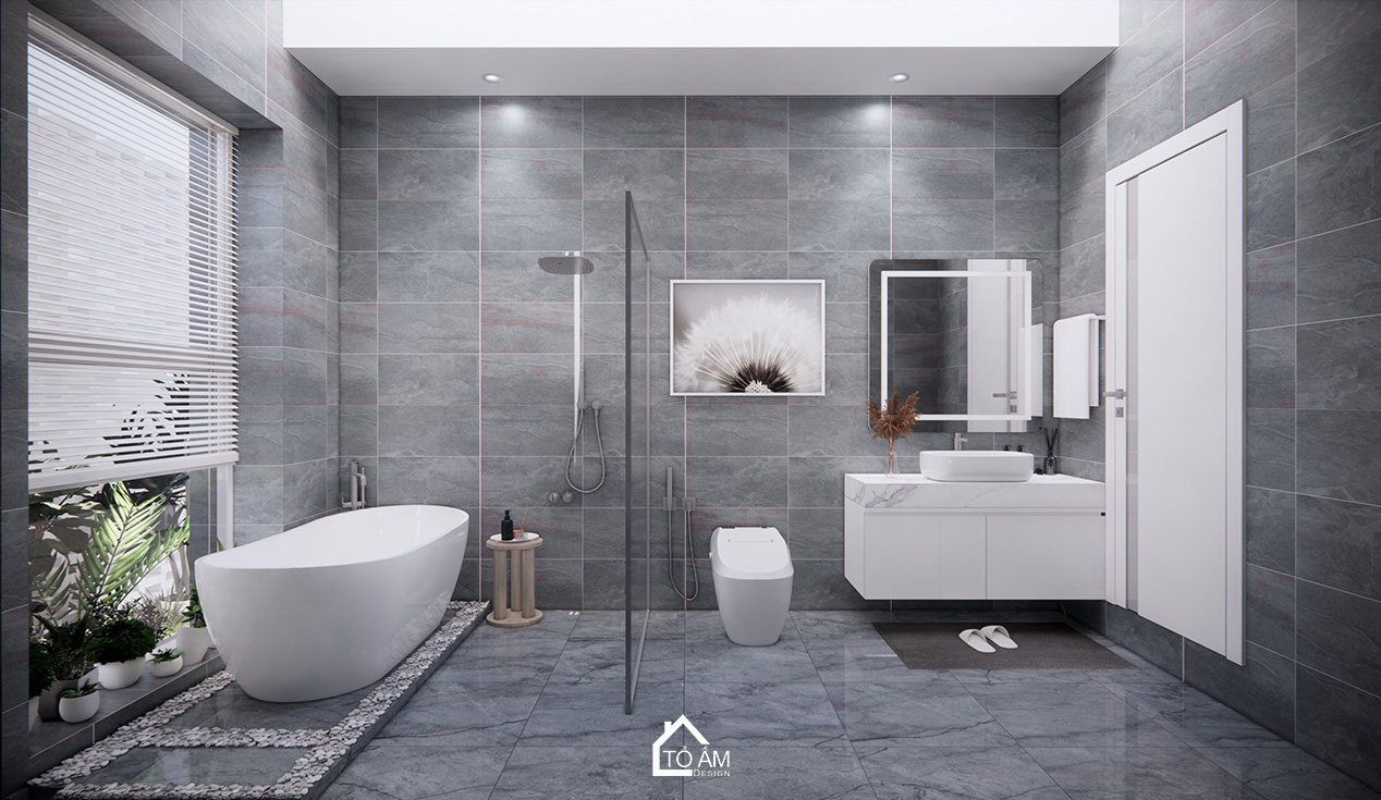 Thiết kế 3D Phòng ngủ master mang hơi thở thiên nhiên với tone xanh lá - Tổ Ấm Design