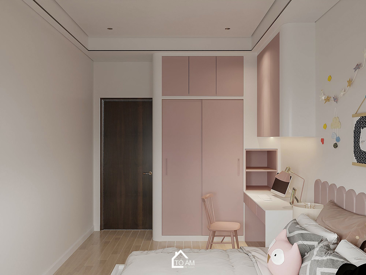 Phòng ngủ bé gái nhà phố 2 tầng hiện đại Hải Phòng – Tổ Ấm Design