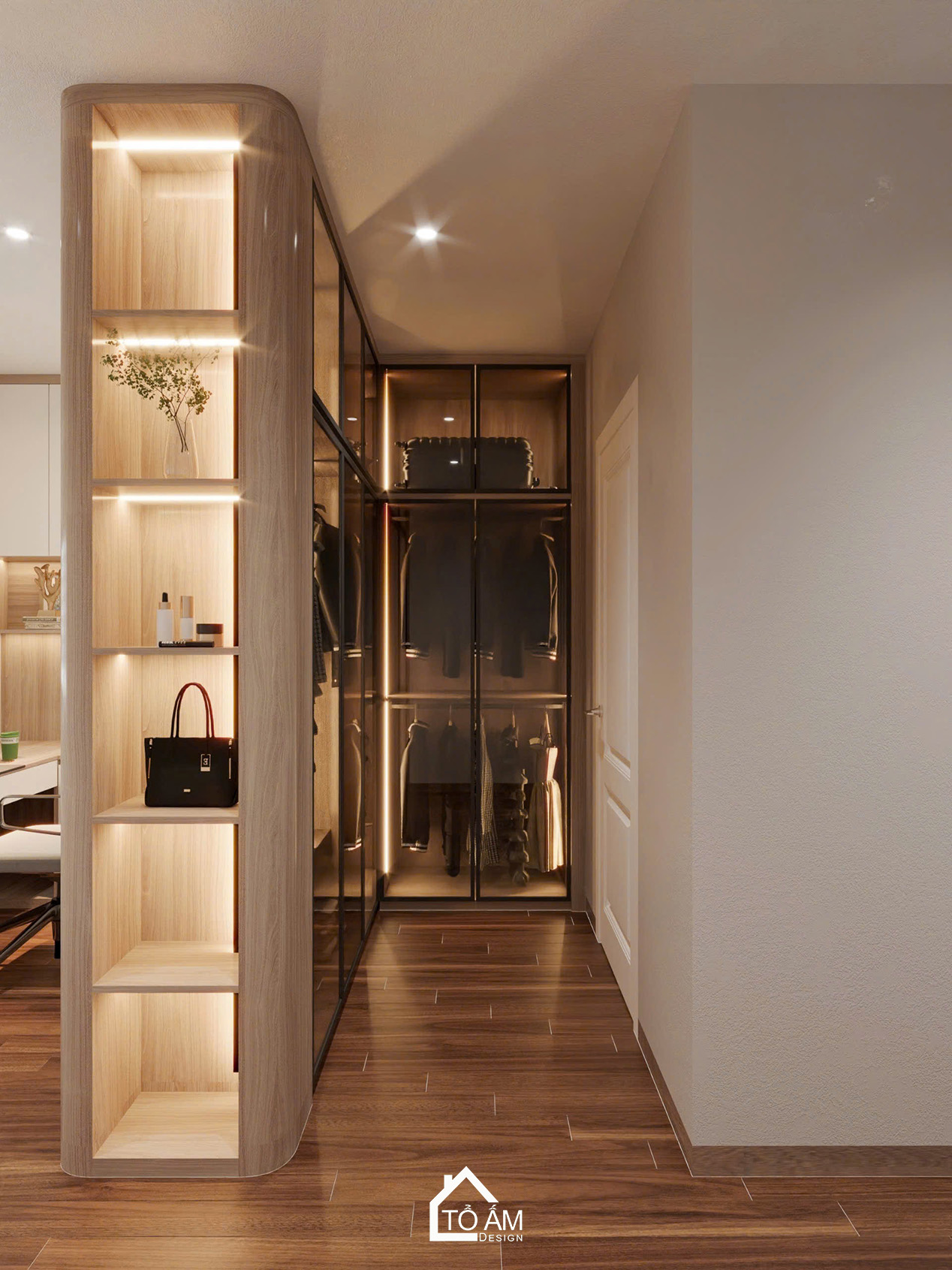 Phòng ngủ con trai 1 chung cư sang trọng, ấm cùng và đầy đủ tiện nghi - Thiết kế 3D chung cư 4 ngủ Mulberry Land - Tổ Ấm Design