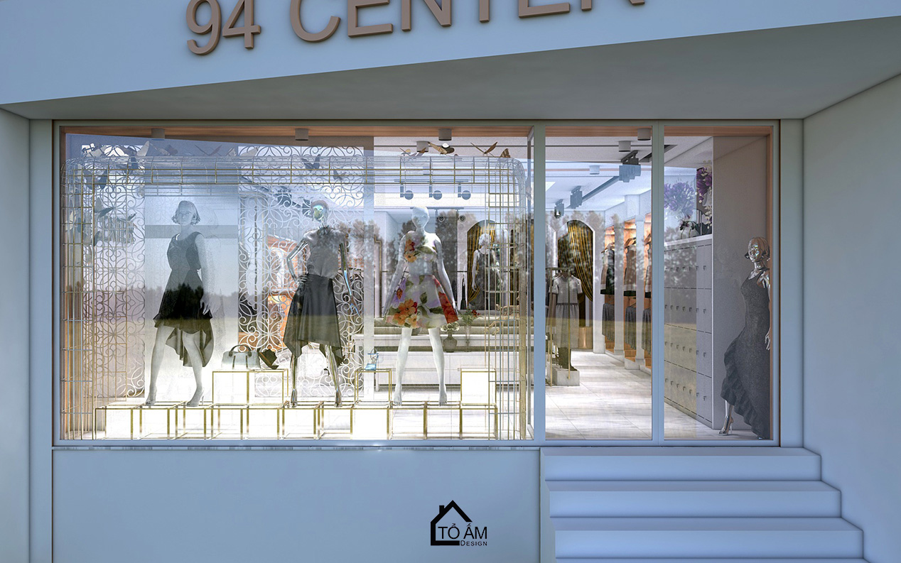 3D Nội thất cửa hàng thời trang - Tổ Ấm Design - Kiến tạo không gian - Chữa lành cảm xúc