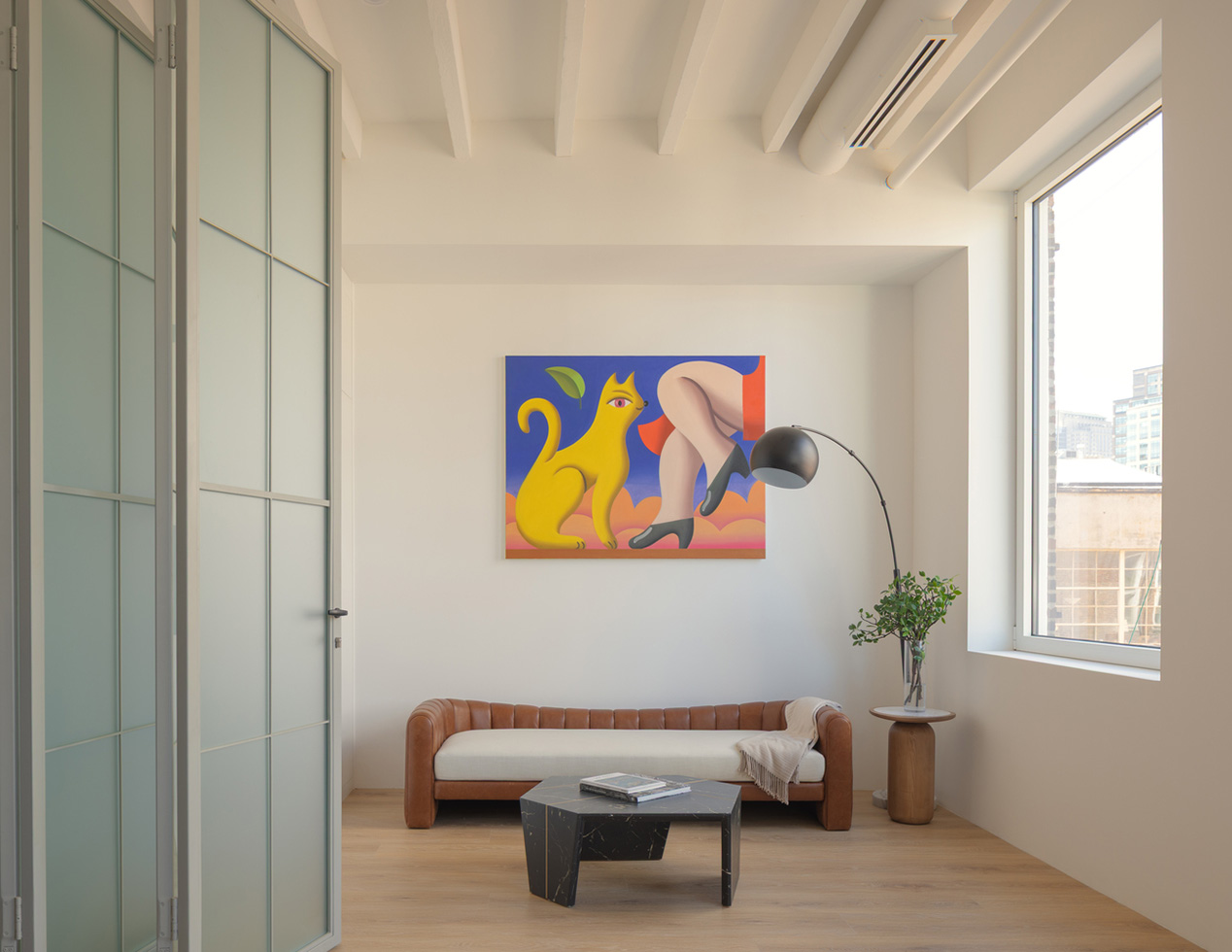 Wooster Penthouse tại Mỹ - phòng khách