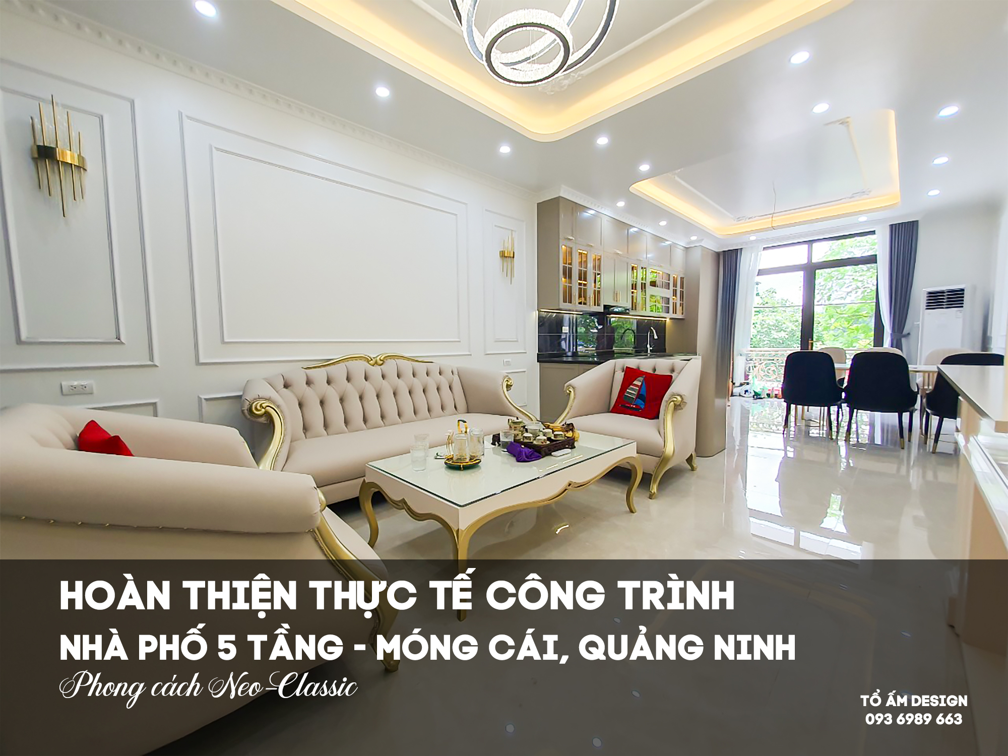Hoàn thiện Nhà phố 5 tầng chữa lành tại Móng Cái | Khi Neo Classic chạm tới cảm xúc sống
