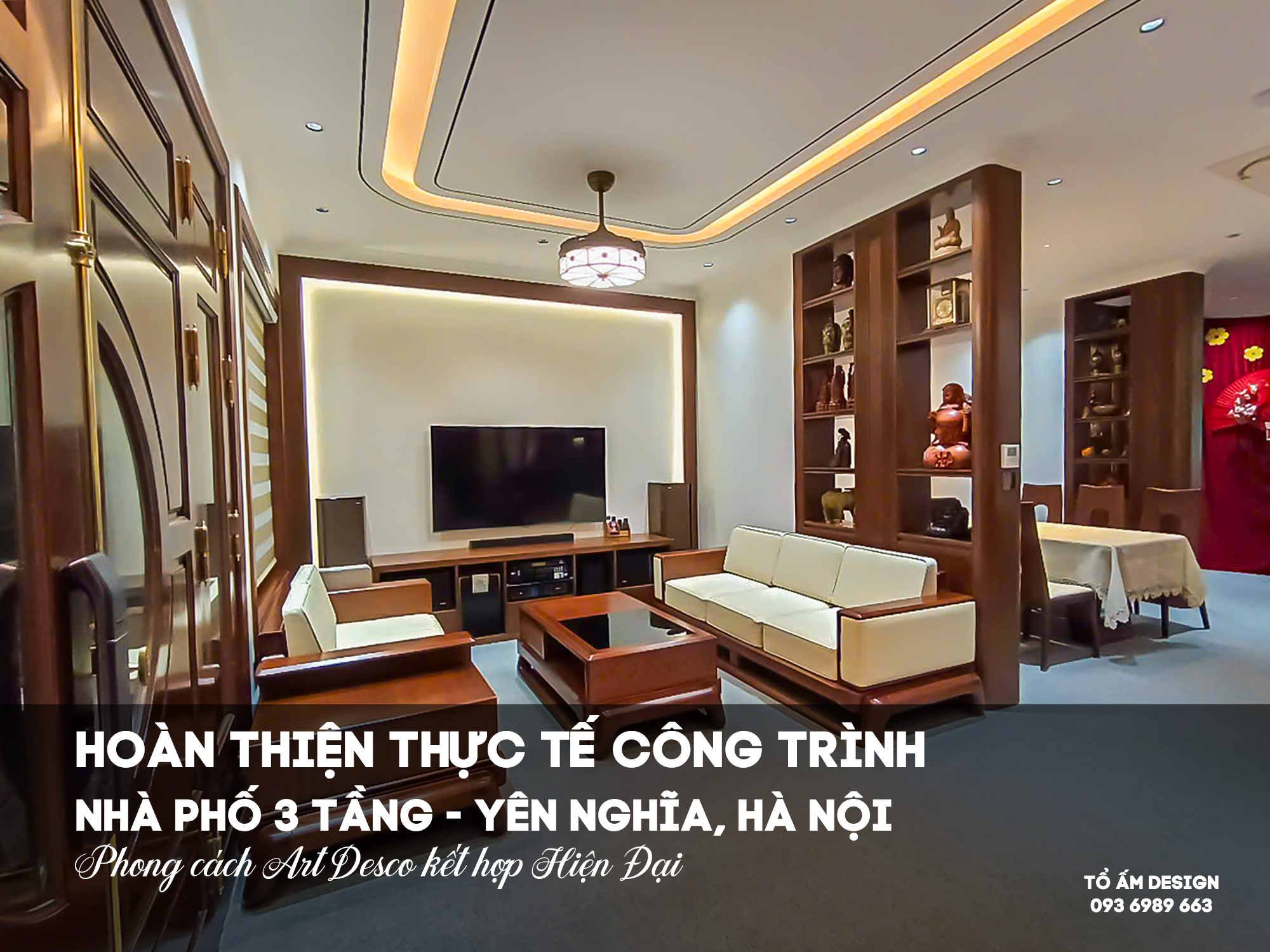 Hoàn Thiện Nội Thất Nhà Phố 3 Tầng Hà Đông | Dấu Ấn Art Décor Sang Trọng Tại Yên Nghĩa