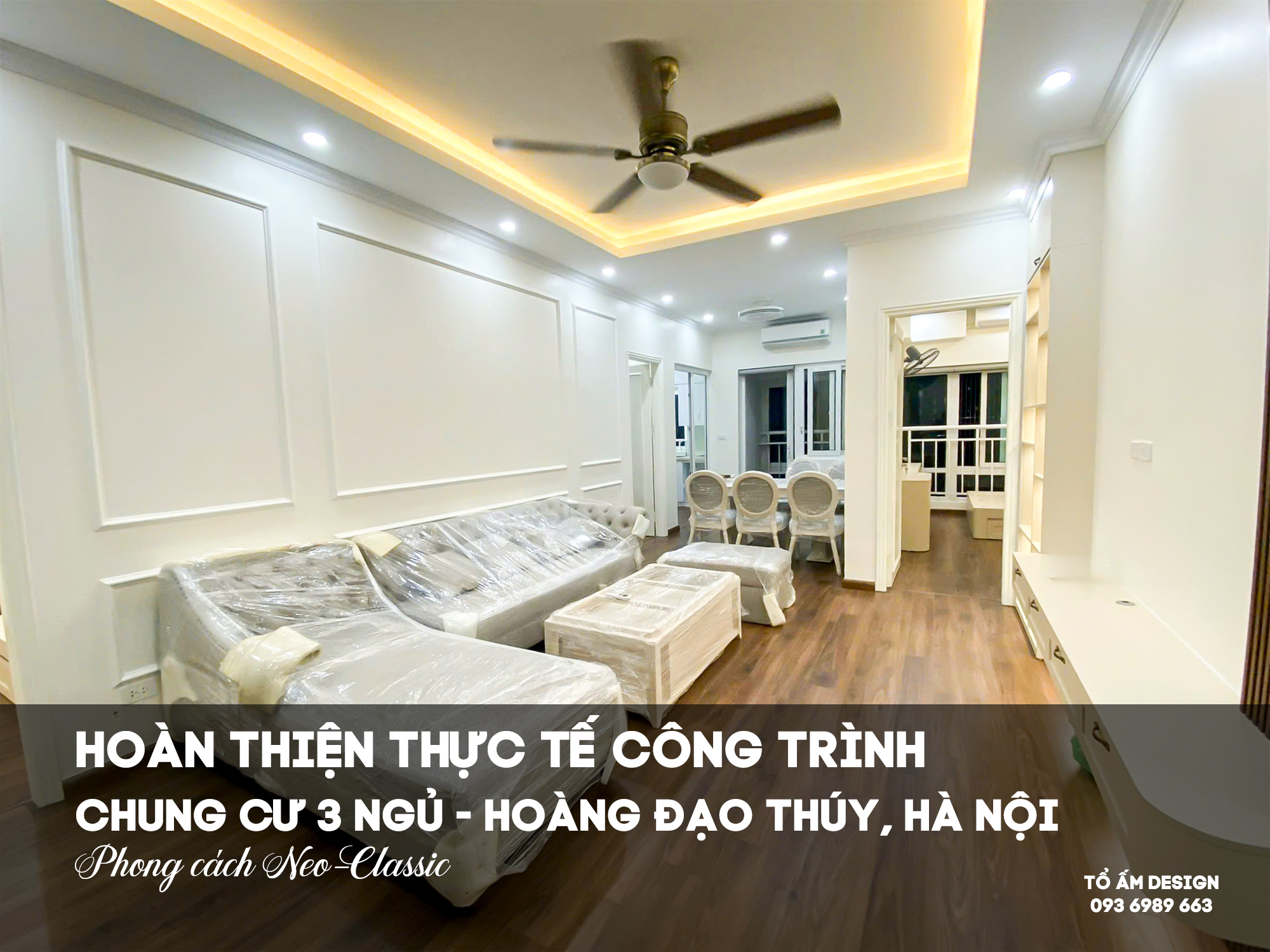 Hoàn thiện Chung cư 3 ngủ Cienco Thanh Xuân | Neo-classic tinh tế cho tổ ấm nhẹ nhàng & đầy cảm xúc