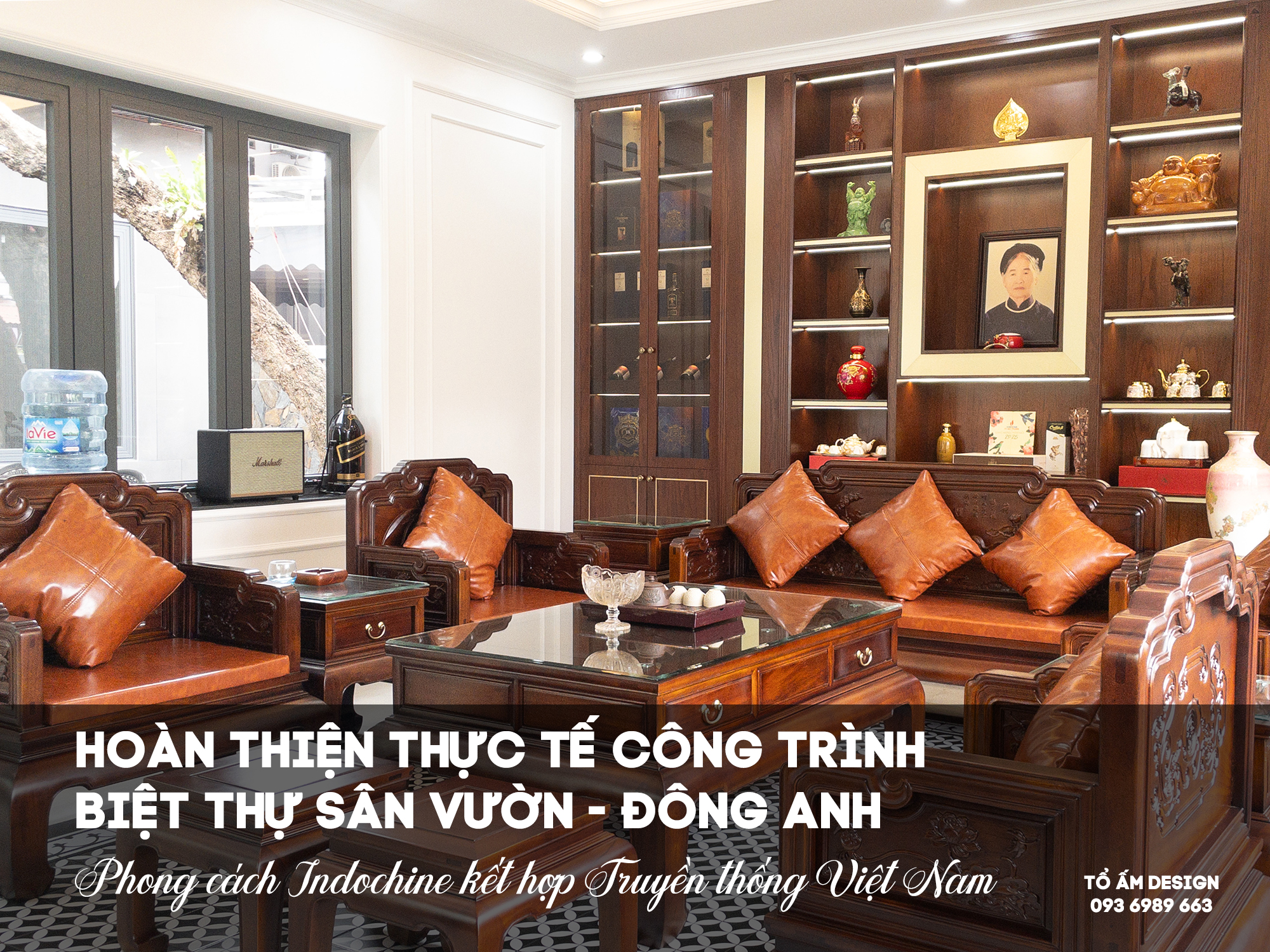 Hoàn thiện Biệt thự sân vườn Đông Anh | Kiệt tác giao thoa Traditional & Indochine