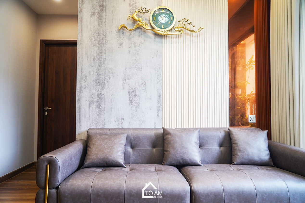 Phòng khách: Trái tim của căn hộ – sang trọng, tinh tế, mở rộng thị giác - Hoàn thiện Chung cư 3 ngủ Zurich 1, Ocean Park - Tổ Ấm Design