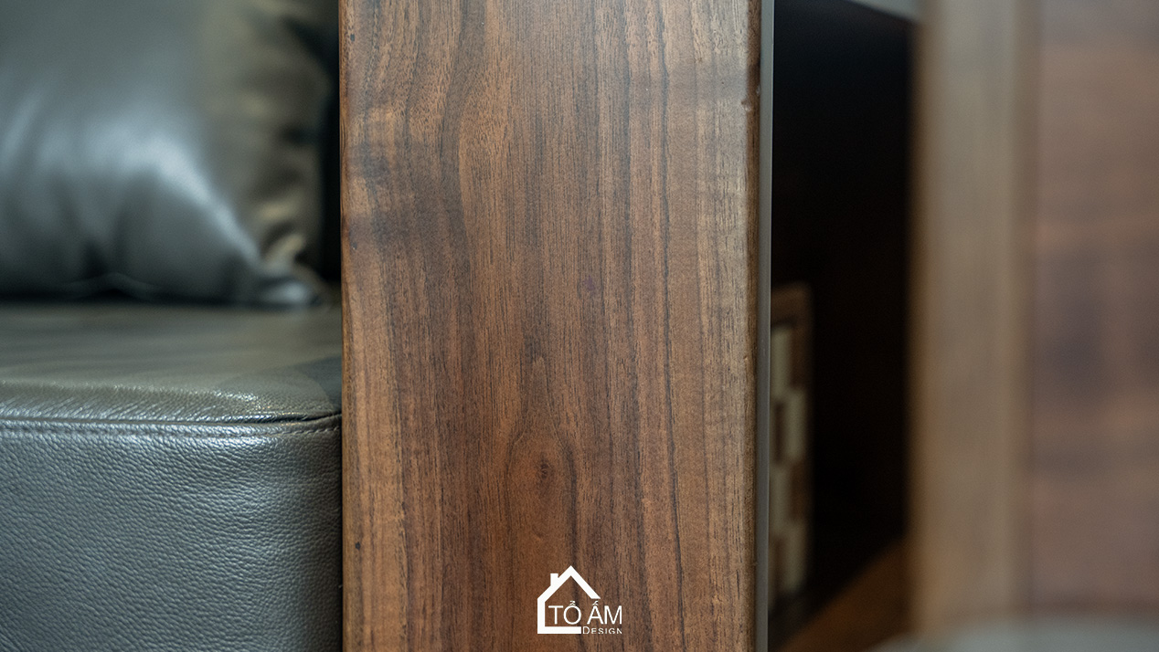 Phòng khách Biệt thự Gỗ Sồi Ecopark: Dấu ấn của sự sang trọng và bình yên - Hoàn tiện công trình Biệt thự Gỗ Sồi Mỹ Ecopark - Tổ Ấm Design