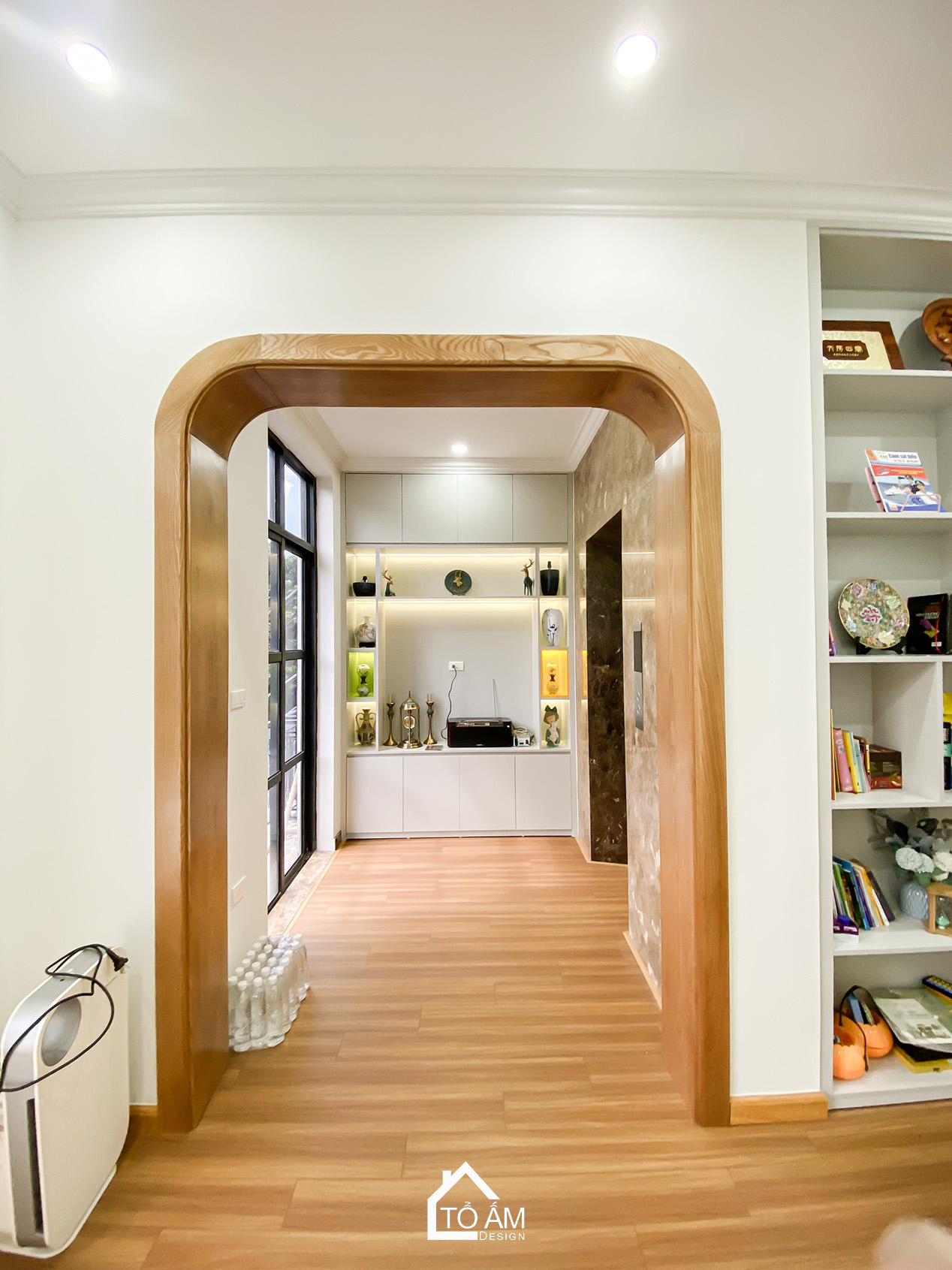 Phòng sinh hoạt chung – Nhà phố 4 tầng chữa lành của kết nối & yêu thương - Hoàn Thiện Nhà Phố 4 Tầng Chữa Lành tại Vinhomes Imperia Hải Phòng - Tổ Ấm Design