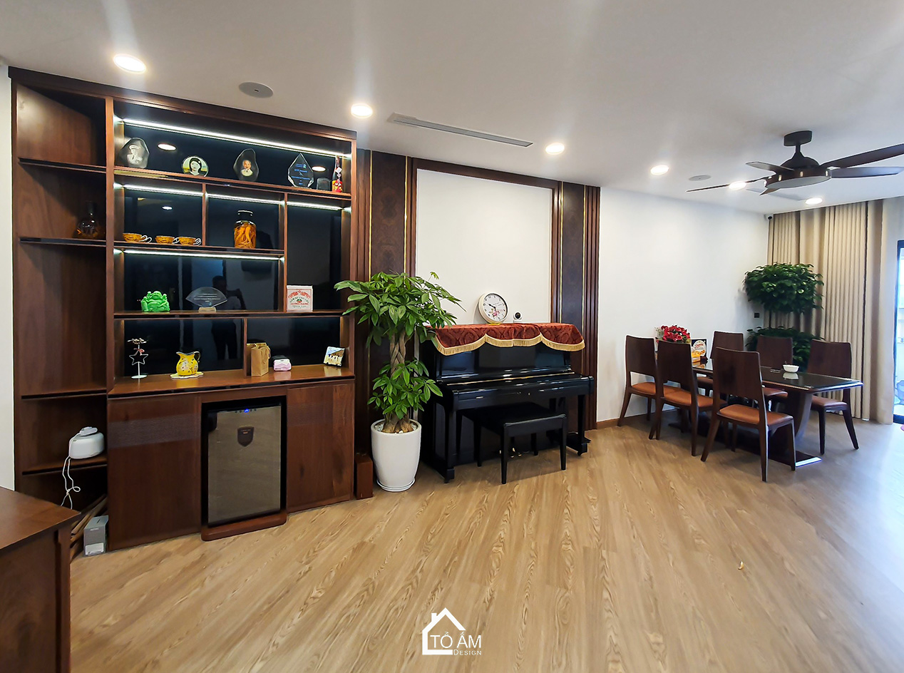 Không gian bếp – Nơi giữ lửa hạnh phúc trong căn Chung cư 3 ngủ Cầu Giấy - Hoàn thiện nội thất Chung cư 3 ngủ tại tòa 24T2, Cầu Giấy phong cách hiện đại – Tổ Ấm Design