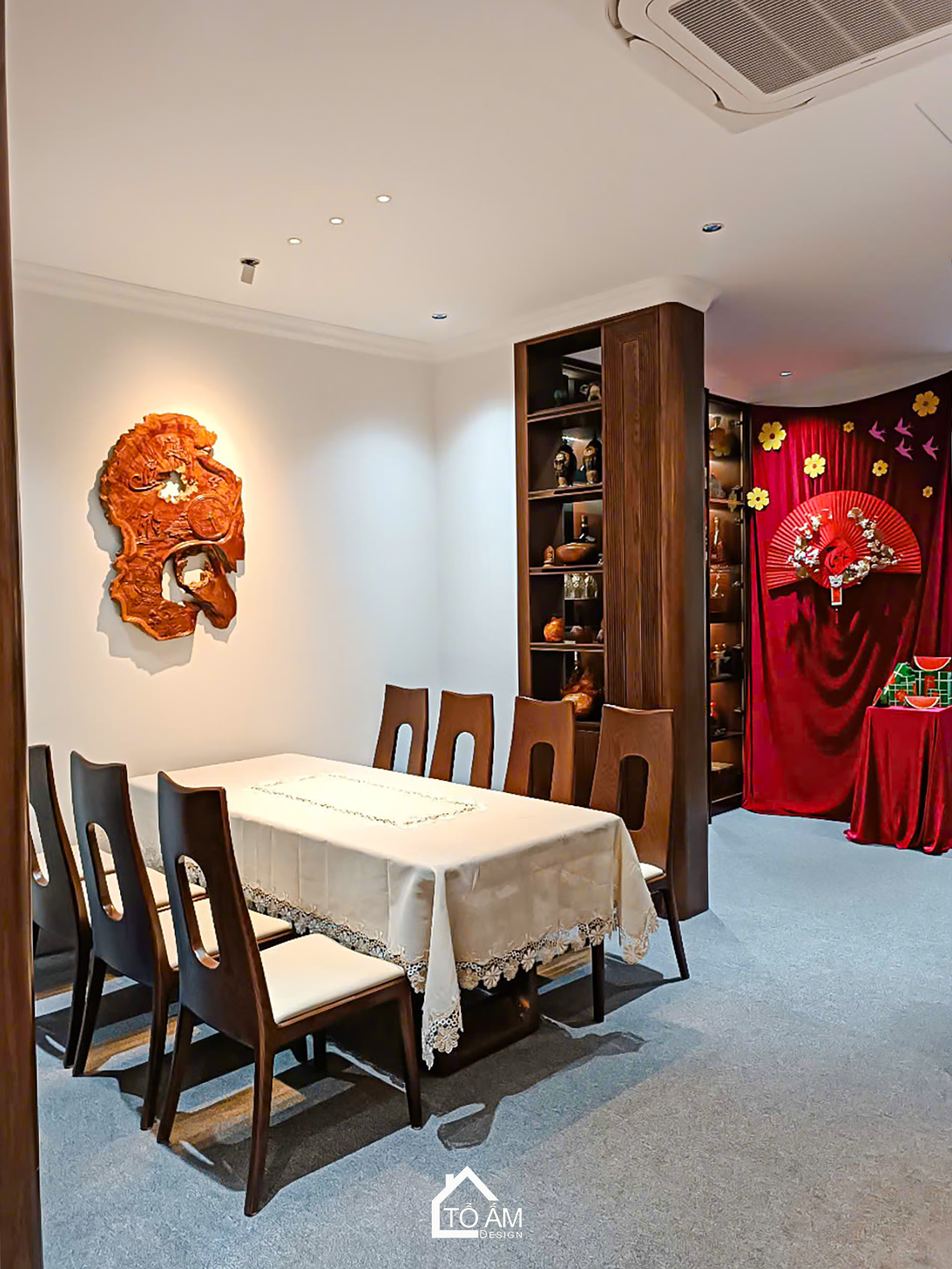 Phòng bếp kết hợp phòng ăn: Gắn kết và tiện nghi - Hoàn Thiện Nội Thất Nhà Phố 3 Tầng tại Yên Nghĩa, Hà Đông - Tổ Ấm Design