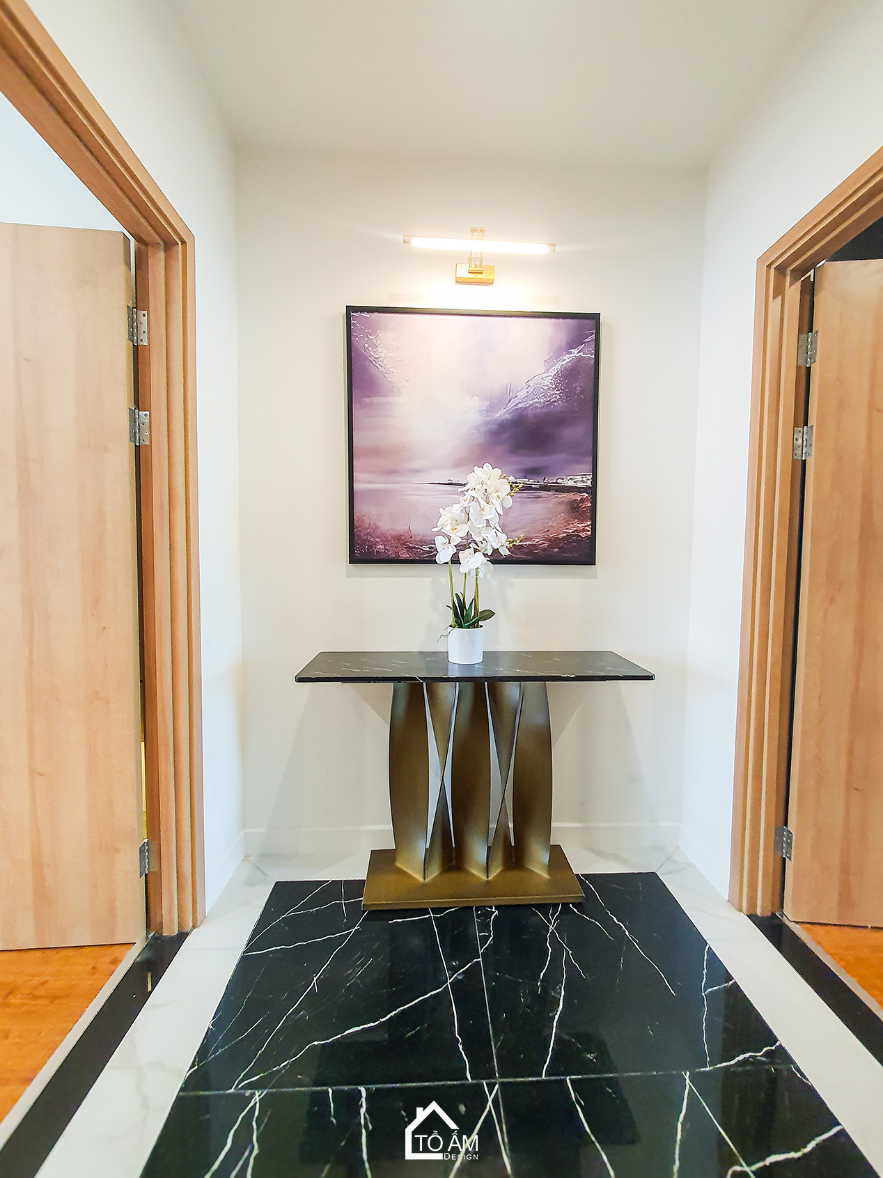 Tầng 3: Phòng ngủ master & phòng làm việc – Hoàn thiện Nhà mẫu Vinhomes Golden Avenue Móng Cái - Không gian nhà phố chữa lành - Tổ Ấm Design