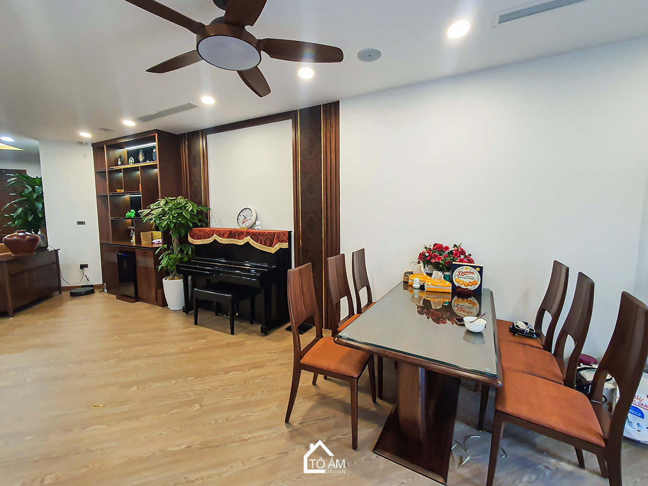 Không gian bếp – Nơi giữ lửa hạnh phúc trong căn Chung cư 3 ngủ Cầu Giấy - Hoàn thiện nội thất Chung cư 3 ngủ tại tòa 24T2, Cầu Giấy phong cách hiện đại – Tổ Ấm Design