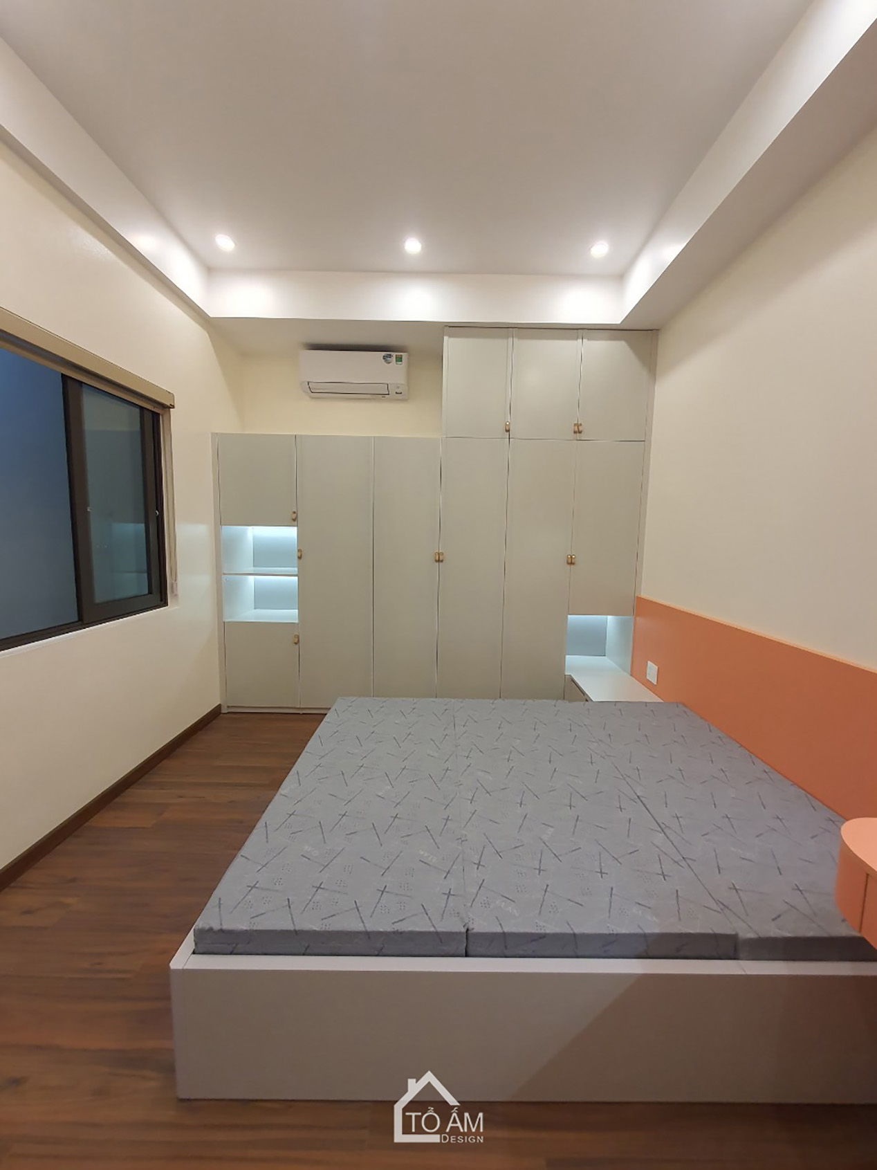 Tầng 2: Phòng ngủ con gái – Mềm mại, trong trẻo - Hoàn thiện Nhà phố Hiện đại 3 tầng tại Tiên Yên - Tổ Ấm Design