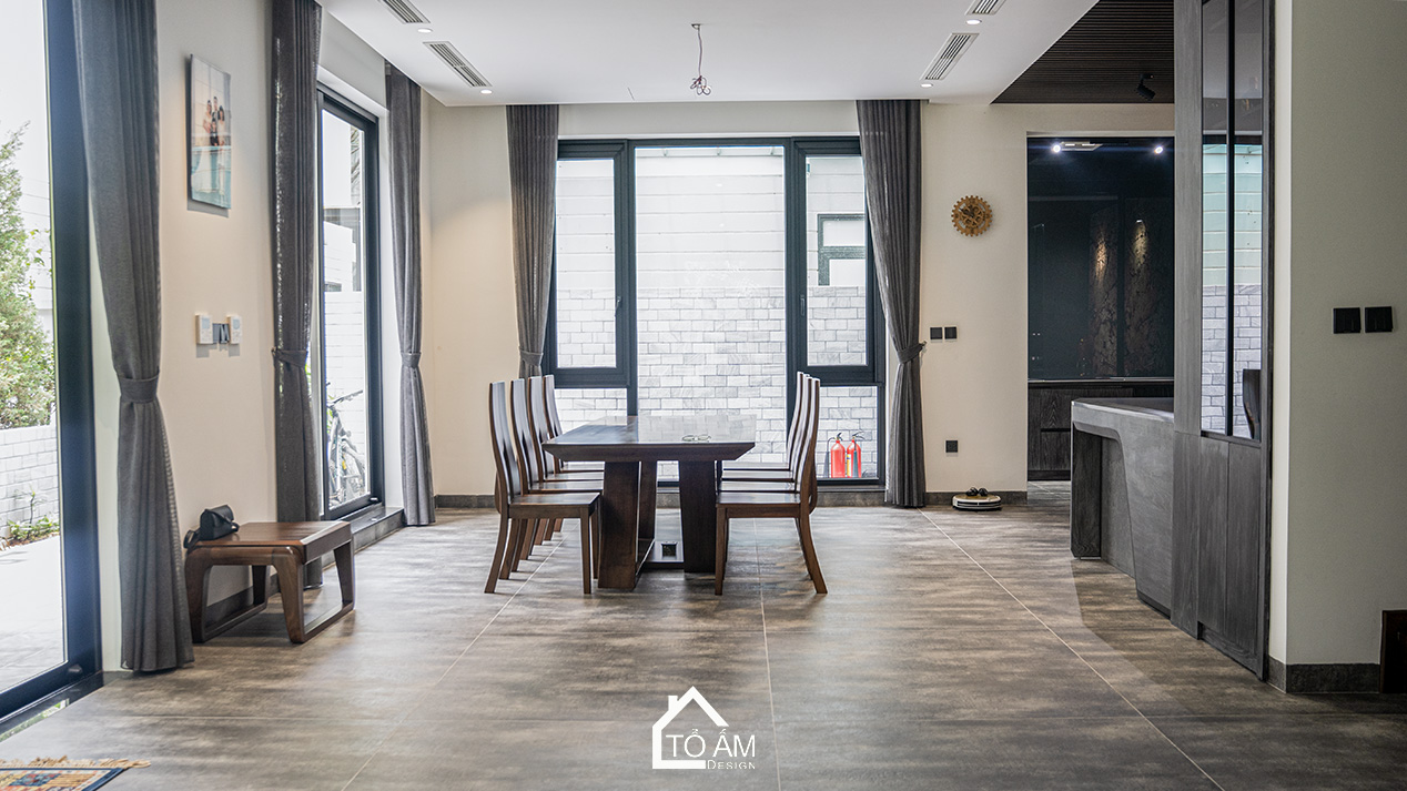 Phòng bếp & phòng ăn Biệt thự Gỗ Sồi Ecopark: Ấm cúng – hiện đại – rất “đời sống” - Hoàn thiện công trình Biệt thự Gỗ Sồi Mỹ Ecopark - Tổ Ấm Design