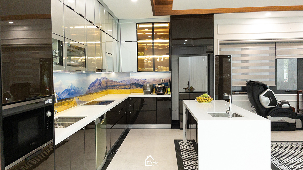 Phòng bếp & khu ăn uống: Gắn kết – Tiện nghi – Sang trọng - Hoàn thiện công trình Biệt thự sân vườn Đông Anh - Tổ Ấm Design