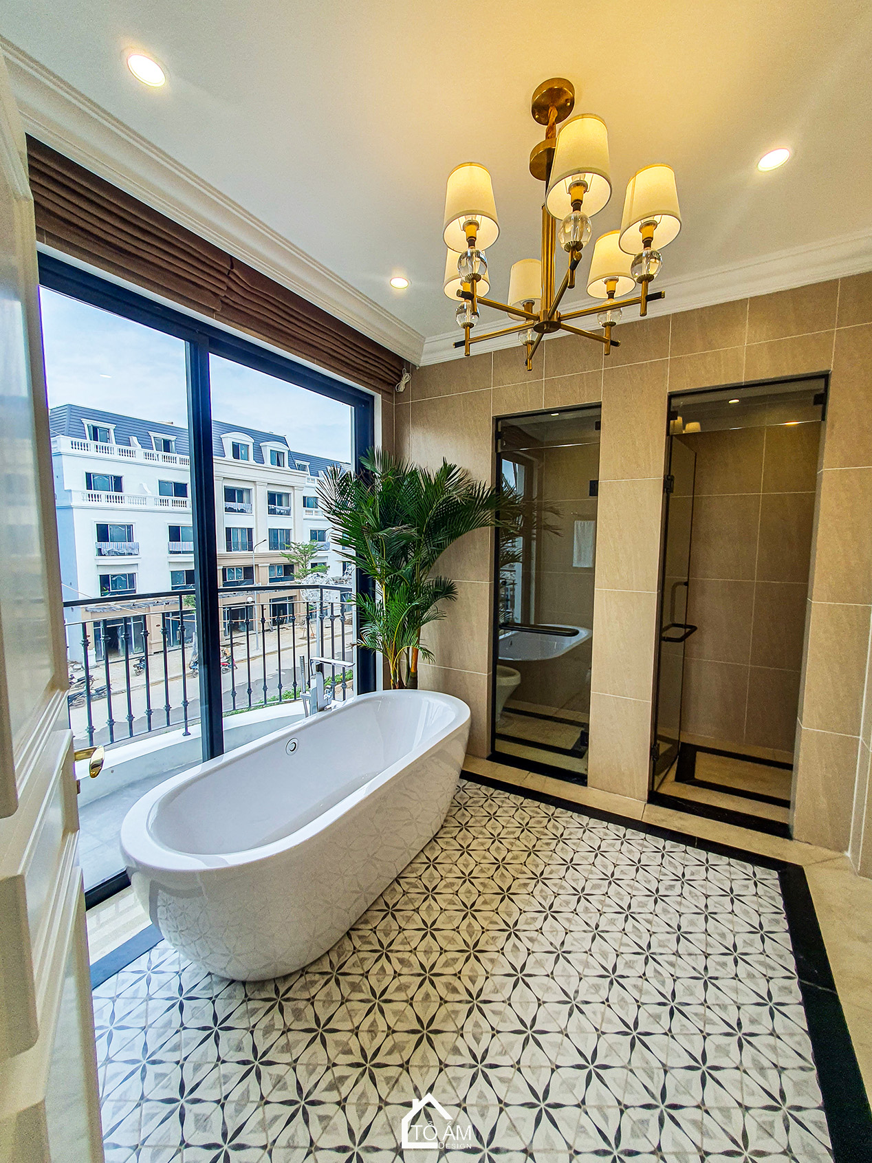 Tầng 3: Phòng ngủ Master 2 – Trầm lắng và sâu sắc – Hoàn thiện Công trình Nhà mẫu SHG9M tại Vinhomes Golden Avenue Móng Cái - Không gian nhà phố chữa lành - Tổ Ấm Design