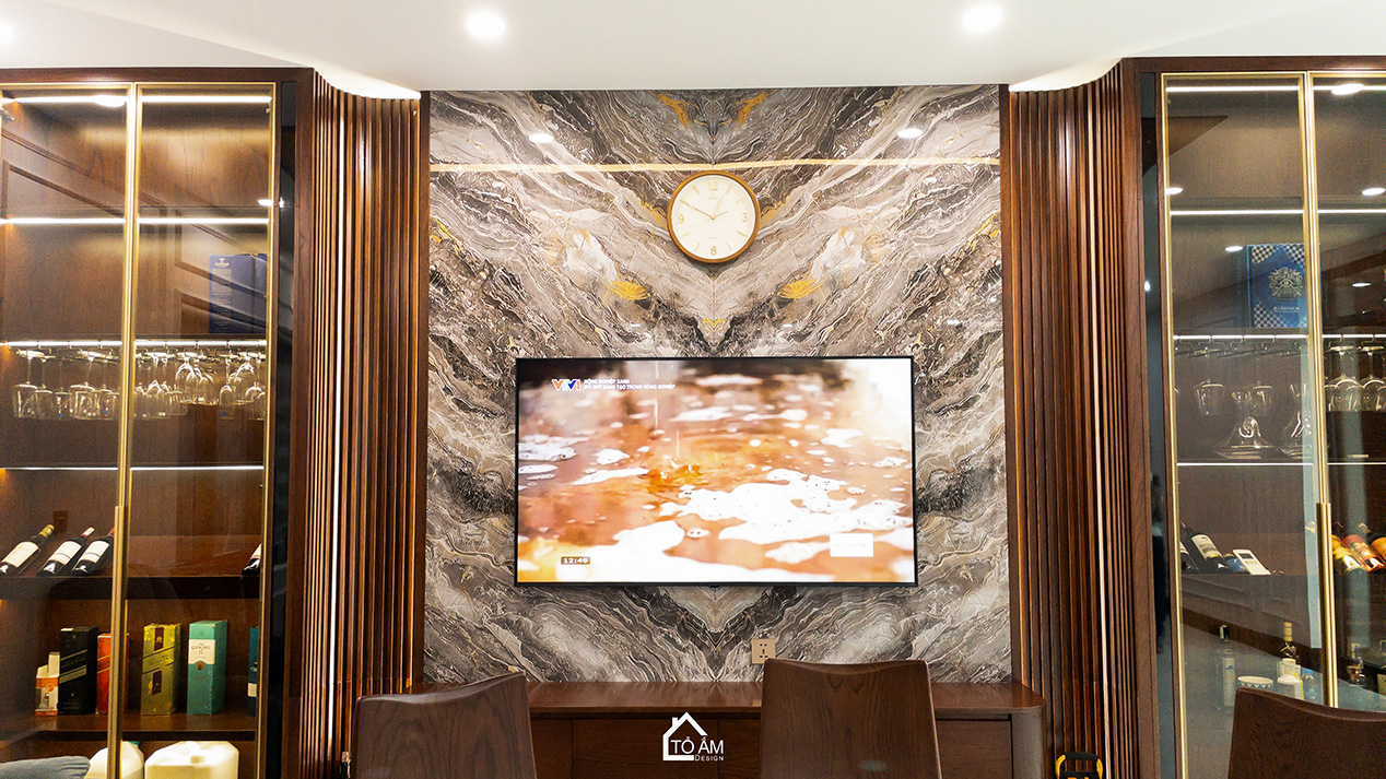 Phòng bếp & khu ăn uống: Gắn kết – Tiện nghi – Sang trọng - Hoàn thiện công trình Biệt thự sân vườn Đông Anh - Tổ Ấm Design