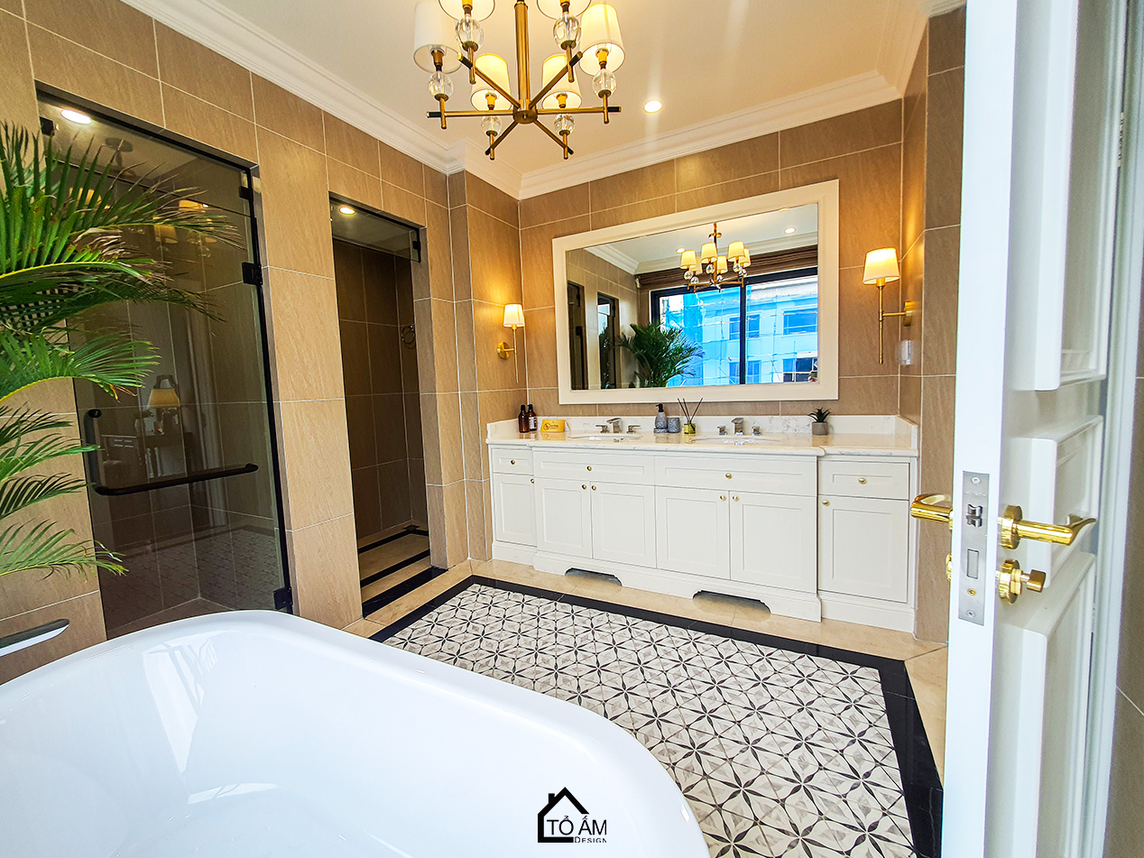 Tầng 3: Phòng ngủ Master 2 – Trầm lắng và sâu sắc – Hoàn thiện Công trình Nhà mẫu SHG9M tại Vinhomes Golden Avenue Móng Cái - Không gian nhà phố chữa lành - Tổ Ấm Design