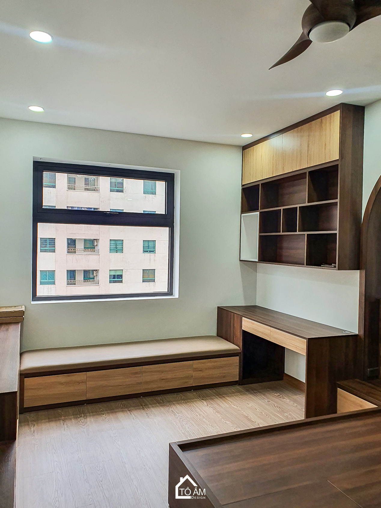 Phòng ngủ con gái lớn – Nữ tính, tinh tế và đầy cảm hứng - Hoàn thiện nội thất Chung cư 3 ngủ tại tòa 24T2, Cầu Giấy phong cách hiện đại – Tổ Ấm Design