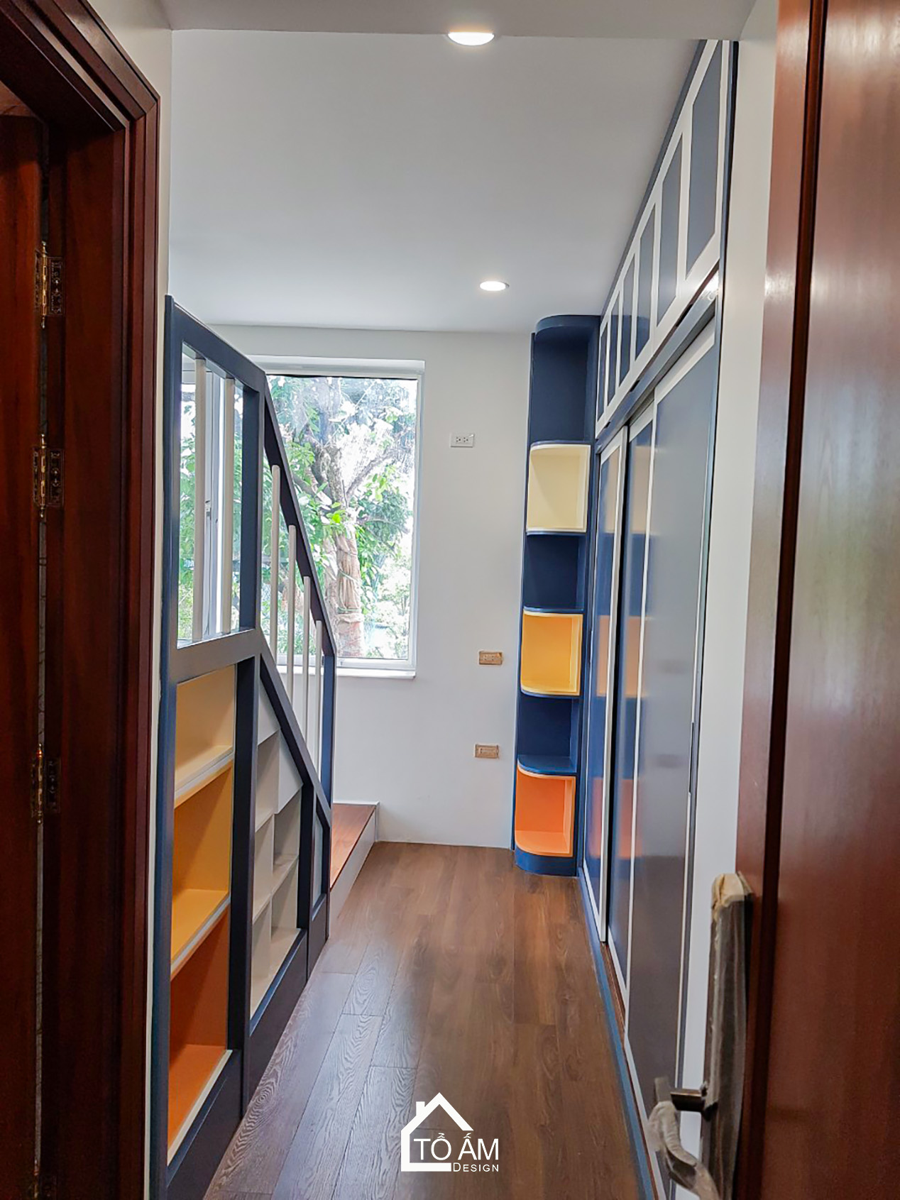 Phòng ngủ bé trai Gỗ gõ đỏ sang trọng phong cách Tân Cổ Điển - Biệt thự Gỗ gõ đỏ sang trọng – Tổ Ấm Design