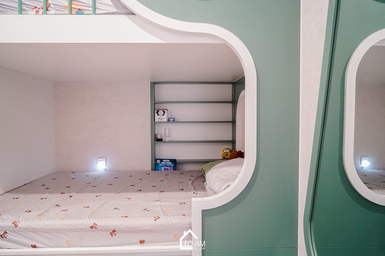 Phòng ngủ hai bé trai: Thế giới sáng tạo thu nhỏ trong Chung cư 3 ngủ Zurich 1 - Hoàn thiện Chung cư 3 ngủ Zurich 1, Ocean Park - Tổ Ấm Design