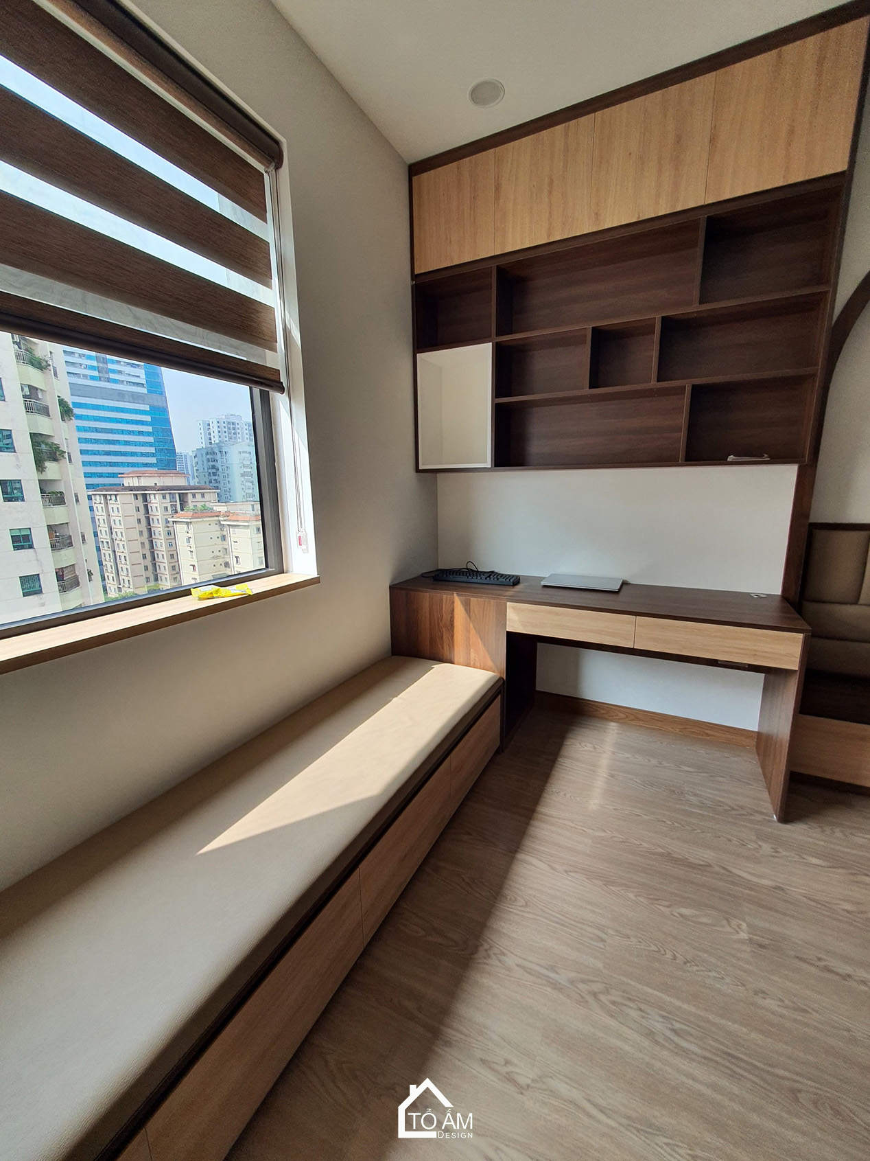 Phòng ngủ con gái lớn – Nữ tính, tinh tế và đầy cảm hứng - Hoàn thiện nội thất Chung cư 3 ngủ tại tòa 24T2, Cầu Giấy phong cách hiện đại – Tổ Ấm Design