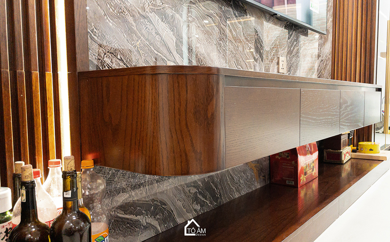 Phòng bếp & khu ăn uống: Gắn kết – Tiện nghi – Sang trọng - Hoàn thiện công trình Biệt thự sân vườn Đông Anh - Tổ Ấm Design