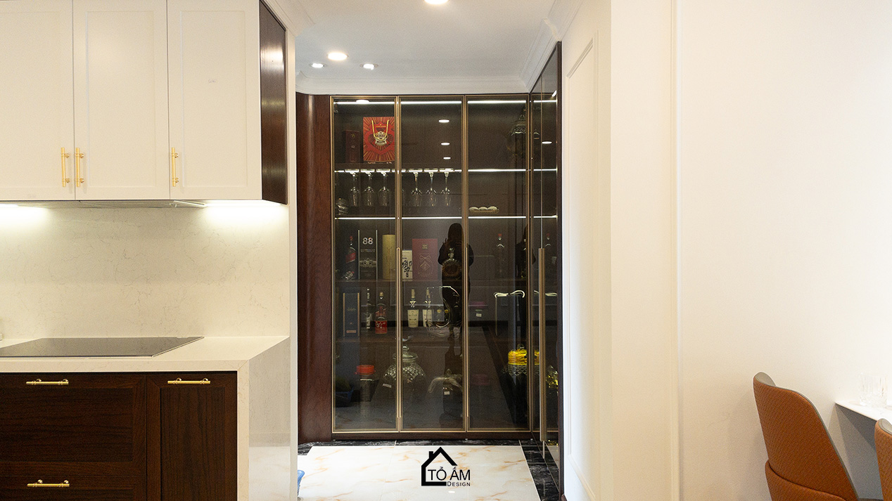 Không gian bếp & bàn ăn – nơi gắn kết mọi thành viên - Hoàn thiện Chung cư đập thông 4 ngủ Hà Đông, Mulberry Land - Tổ Ấm Design