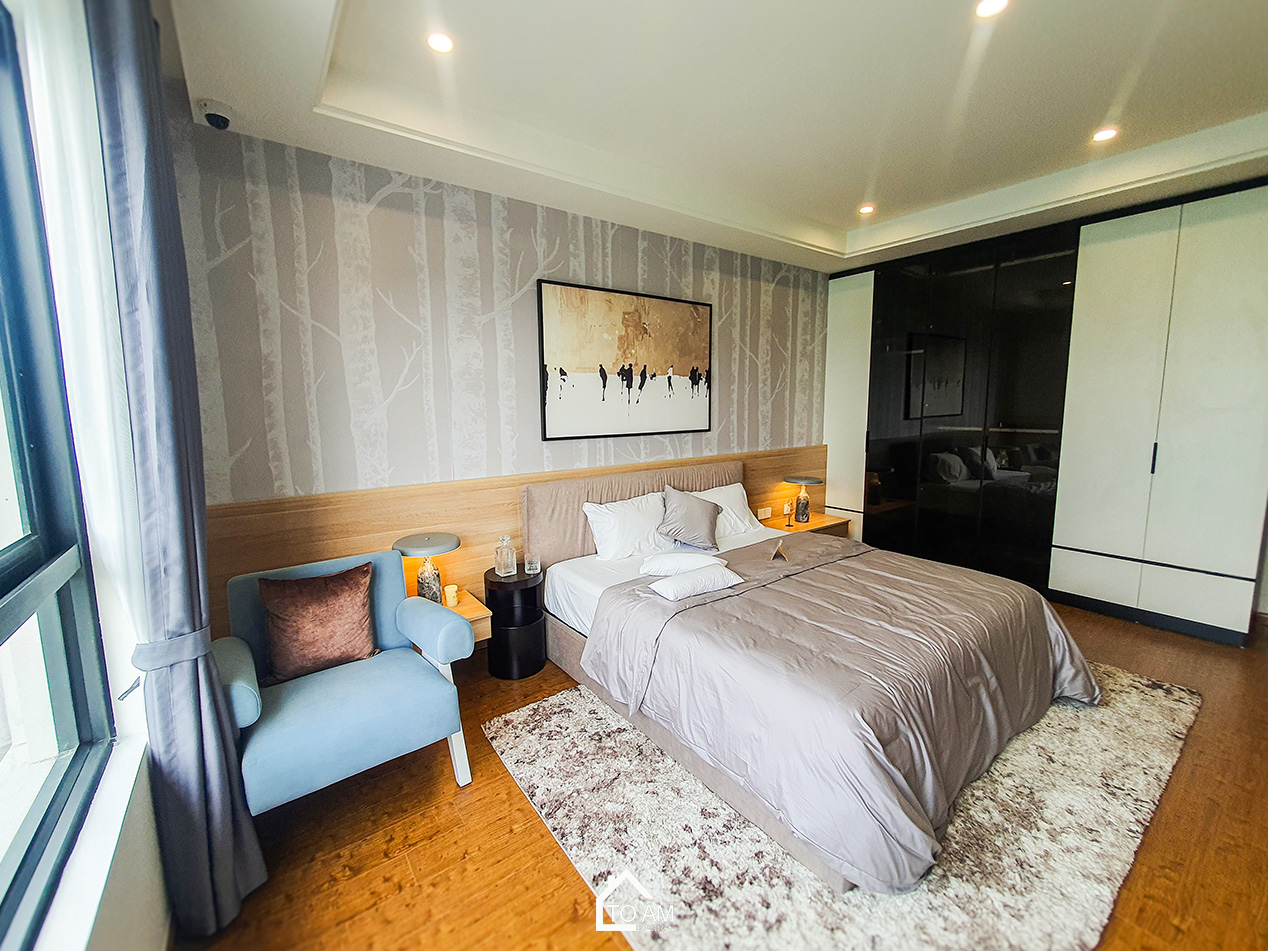 Tầng 4: Hai phòng ngủ nhỏ của con trai, con gái – Hoàn thiện Nhà mẫu Vinhomes Golden Avenue Móng Cái - Không gian nhà phố chữa lành - Tổ Ấm Design