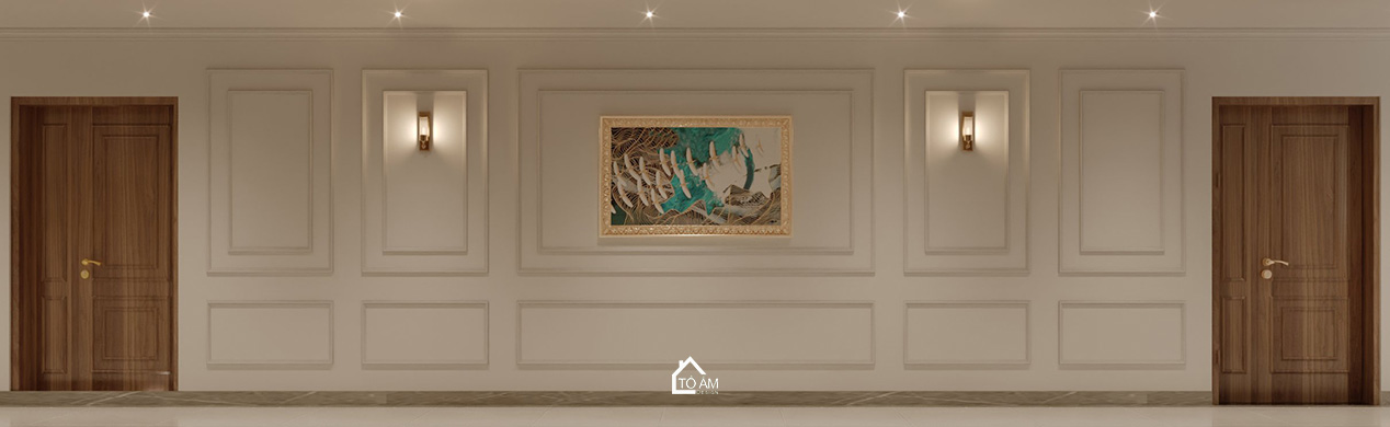 Sảnh nhà phong cách Tân cổ điển sang trọng - 3D nội thất văn phòng công ty PTM – Tổ Ấm Design