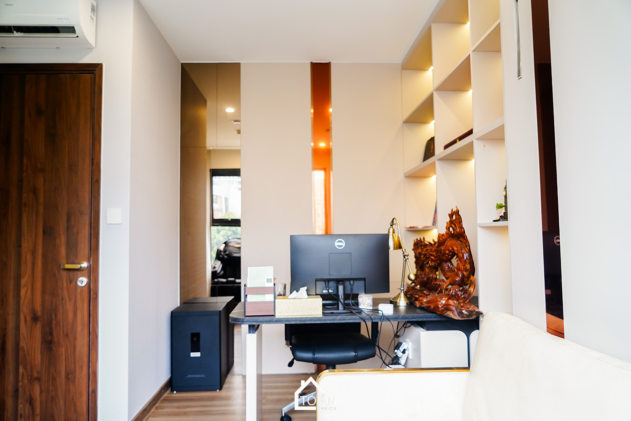 Phòng làm việc: Sự tập trung, yên tĩnh và cảm hứng - Hoàn thiện Chung cư 3 ngủ Zurich 1, Ocean Park - Tổ Ấm Design