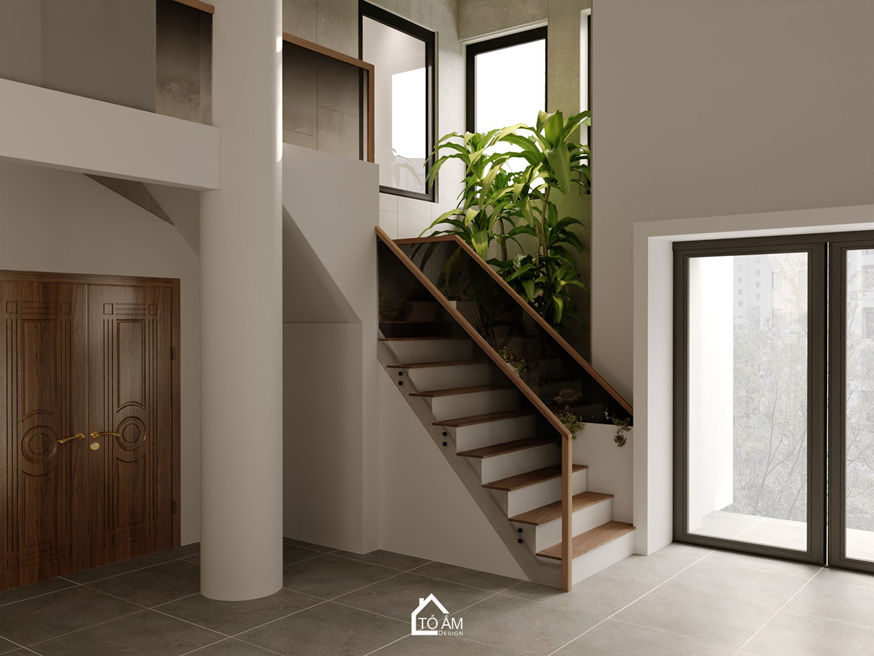 Sảnh nhà phong cách Tân cổ điển sang trọng - 3D nội thất văn phòng công ty PTM – Tổ Ấm Design