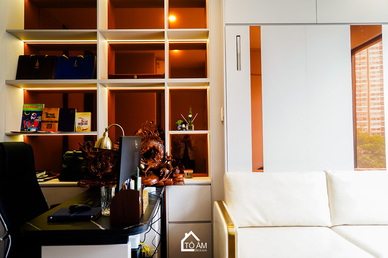 Phòng làm việc: Sự tập trung, yên tĩnh và cảm hứng - Hoàn thiện Chung cư 3 ngủ Zurich 1, Ocean Park - Tổ Ấm Design