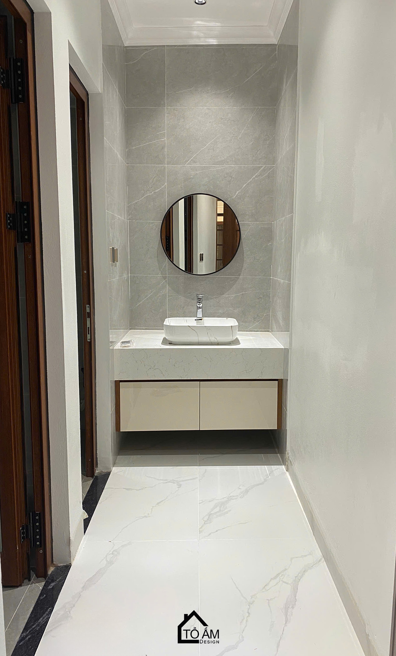 Phòng ngủ con gái (có khu thay đồ): Nữ tính và tinh tế - Hoàn Thiện Nội Thất Nhà Phố 3 Tầng tại Yên Nghĩa, Hà Đông - Tổ Ấm Design