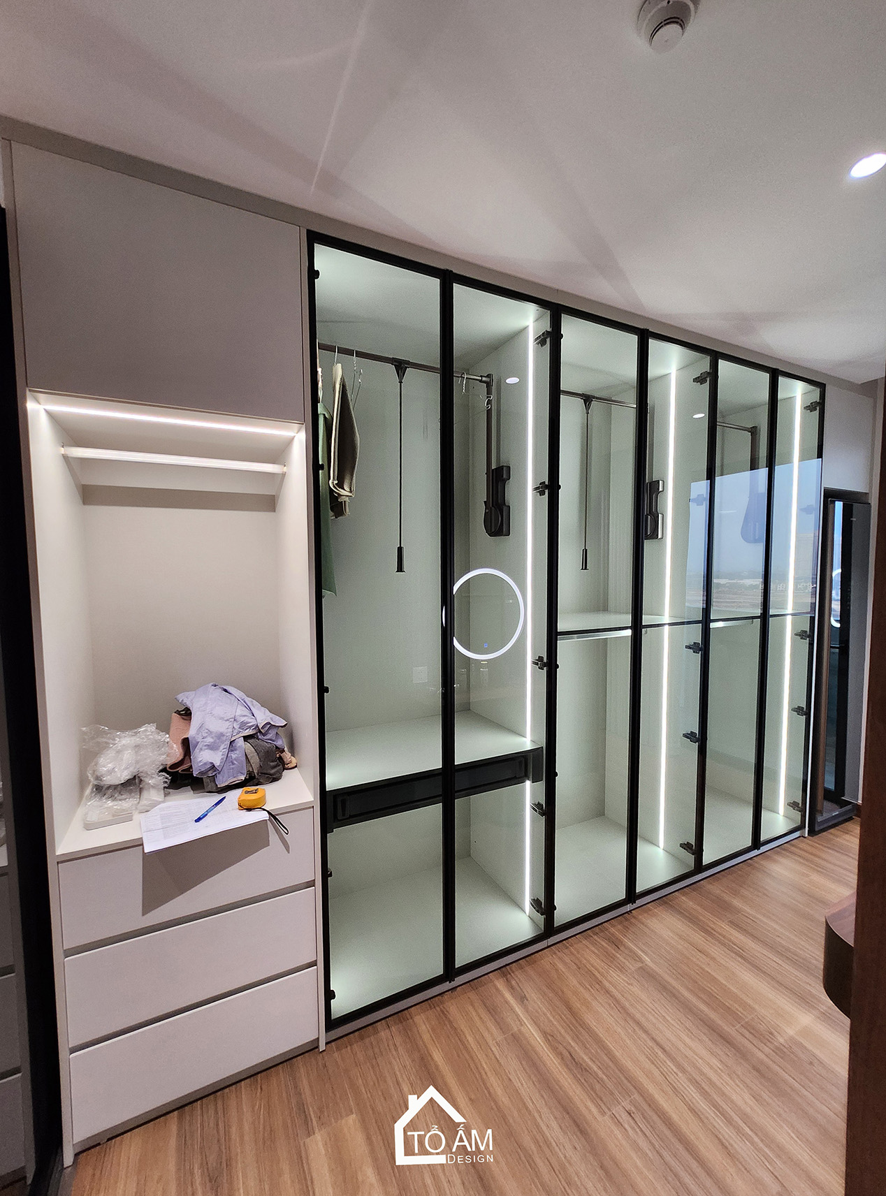 Phòng ngủ Master: An trú cảm xúc sau một ngày dài - Hoàn thiện Chung cư 2 ngủ tại Tòa Ciputra, Tây Hồ - Tổ Ấm Design 